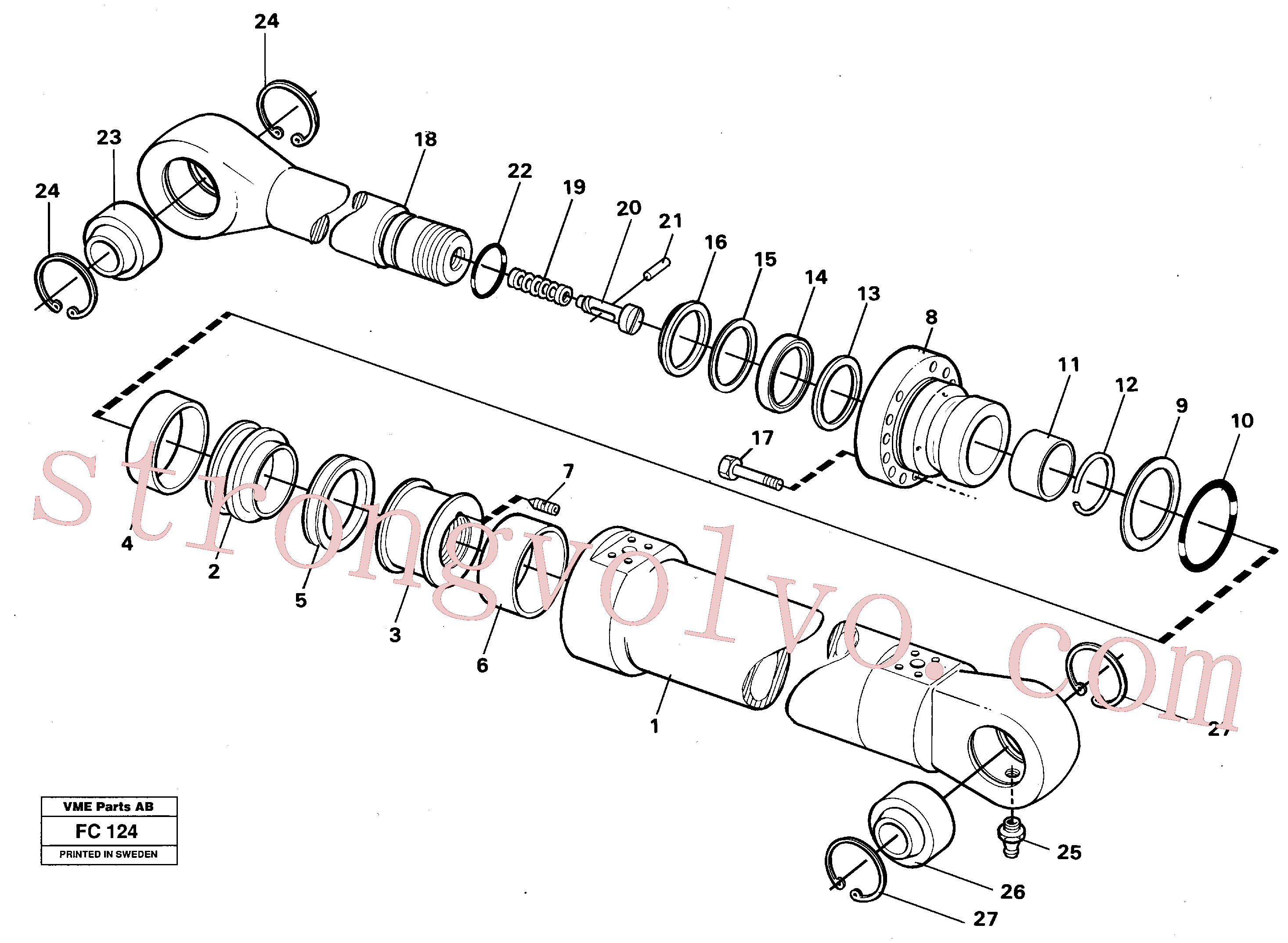 Volvo Acessórios para escavadeira VOE14216243 Bucha Acessórios