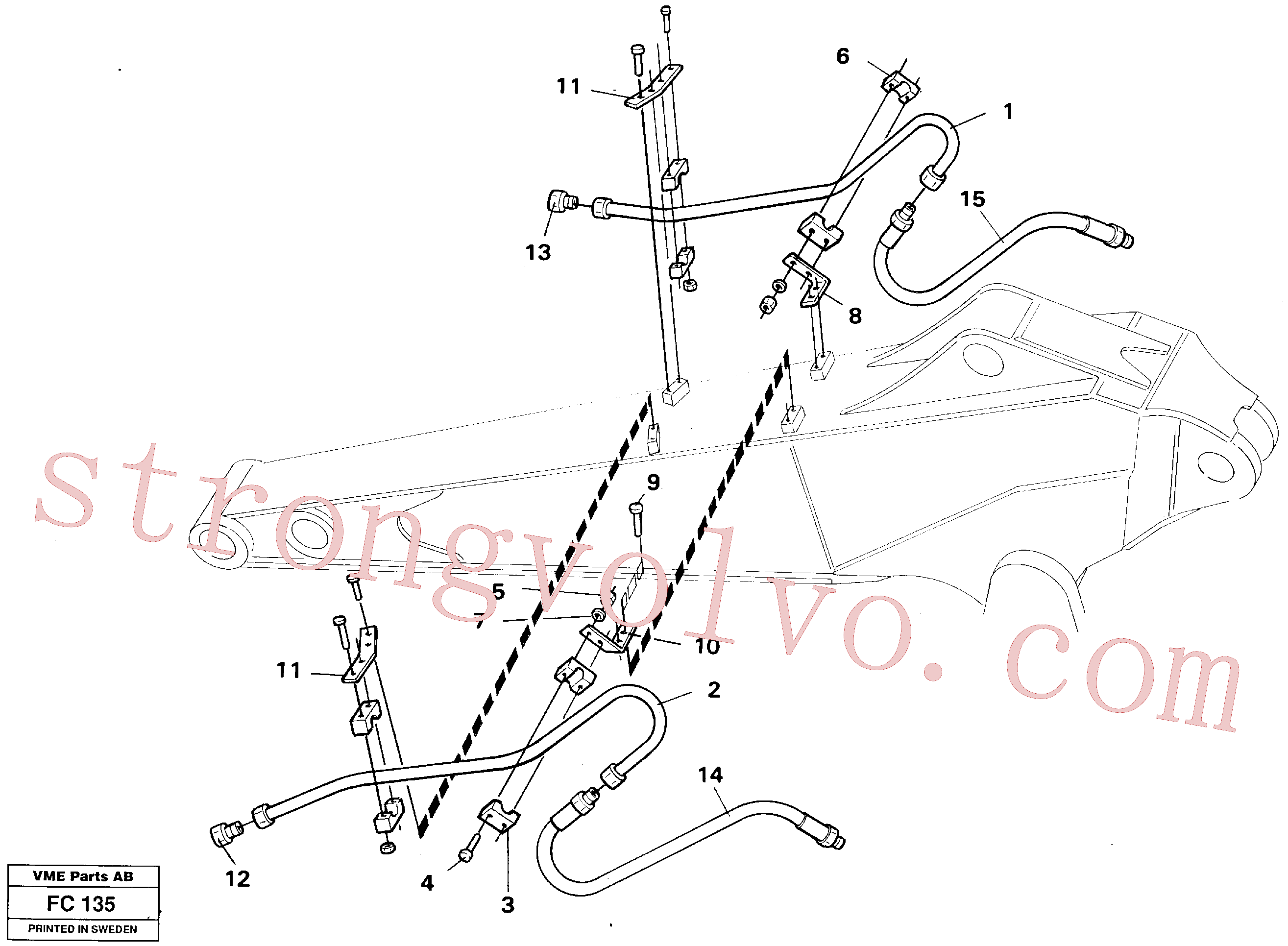 Volvo Acessórios para escavadeira VOE14251536 Attachment Acessórios