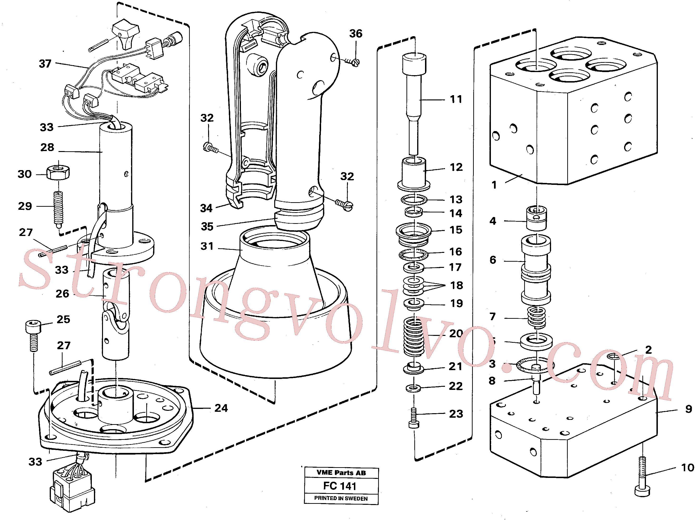 Volvo Acessórios para escavadeira VOE14254687 Manopla Acessórios