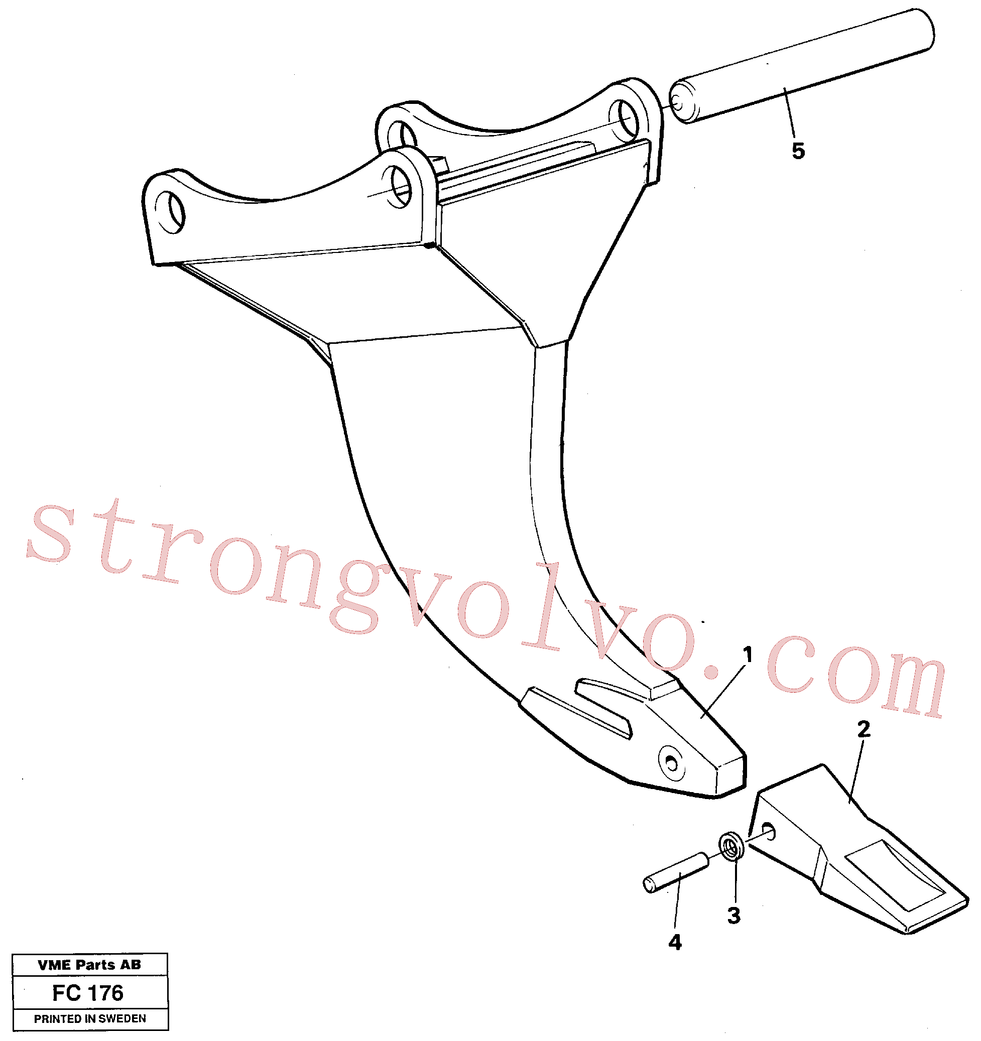 China Made VOE14008790 Adapter Volvo Acessórios para escavadeira