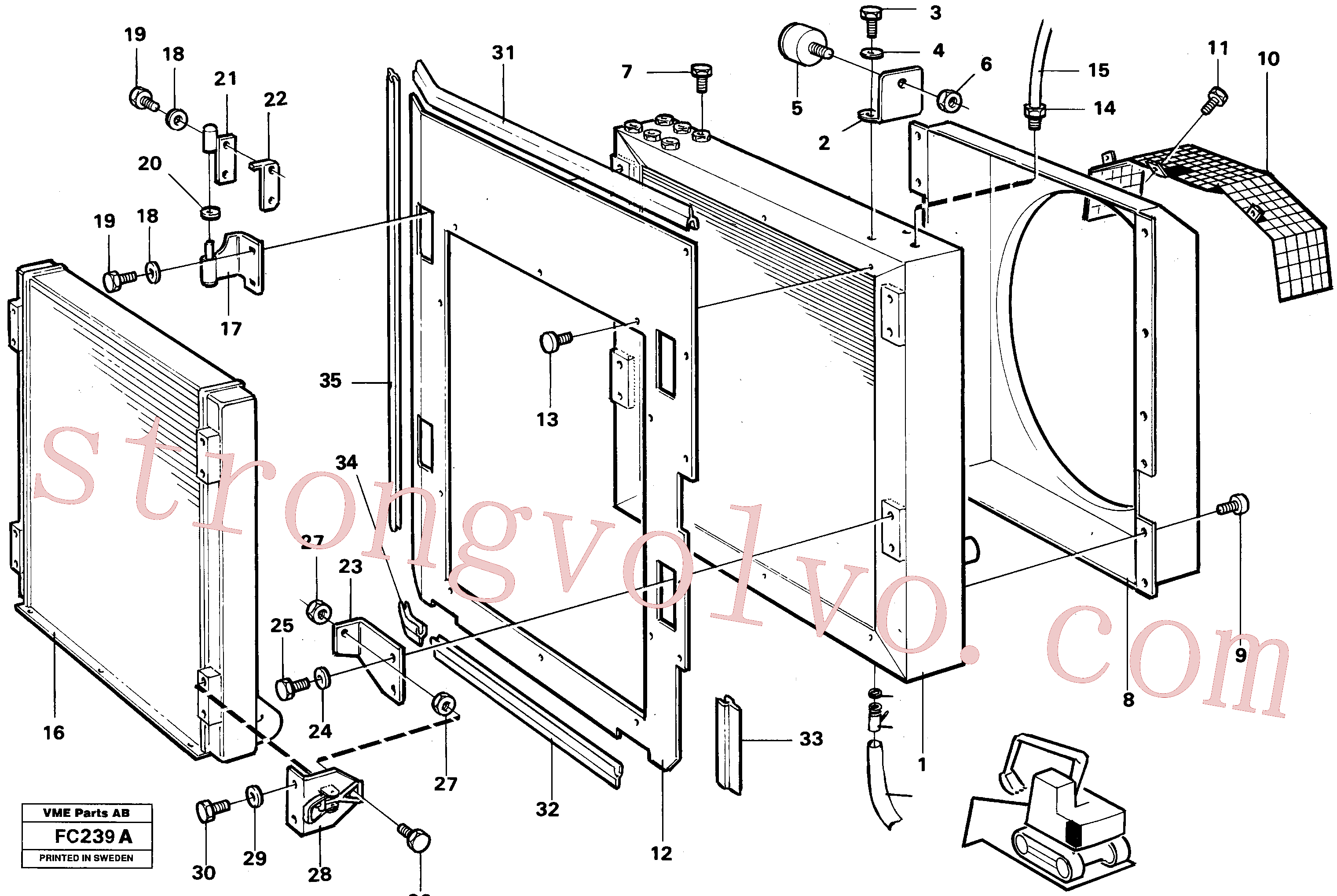 Volvo Montagem VOE14256228 Mangueira Acessórios