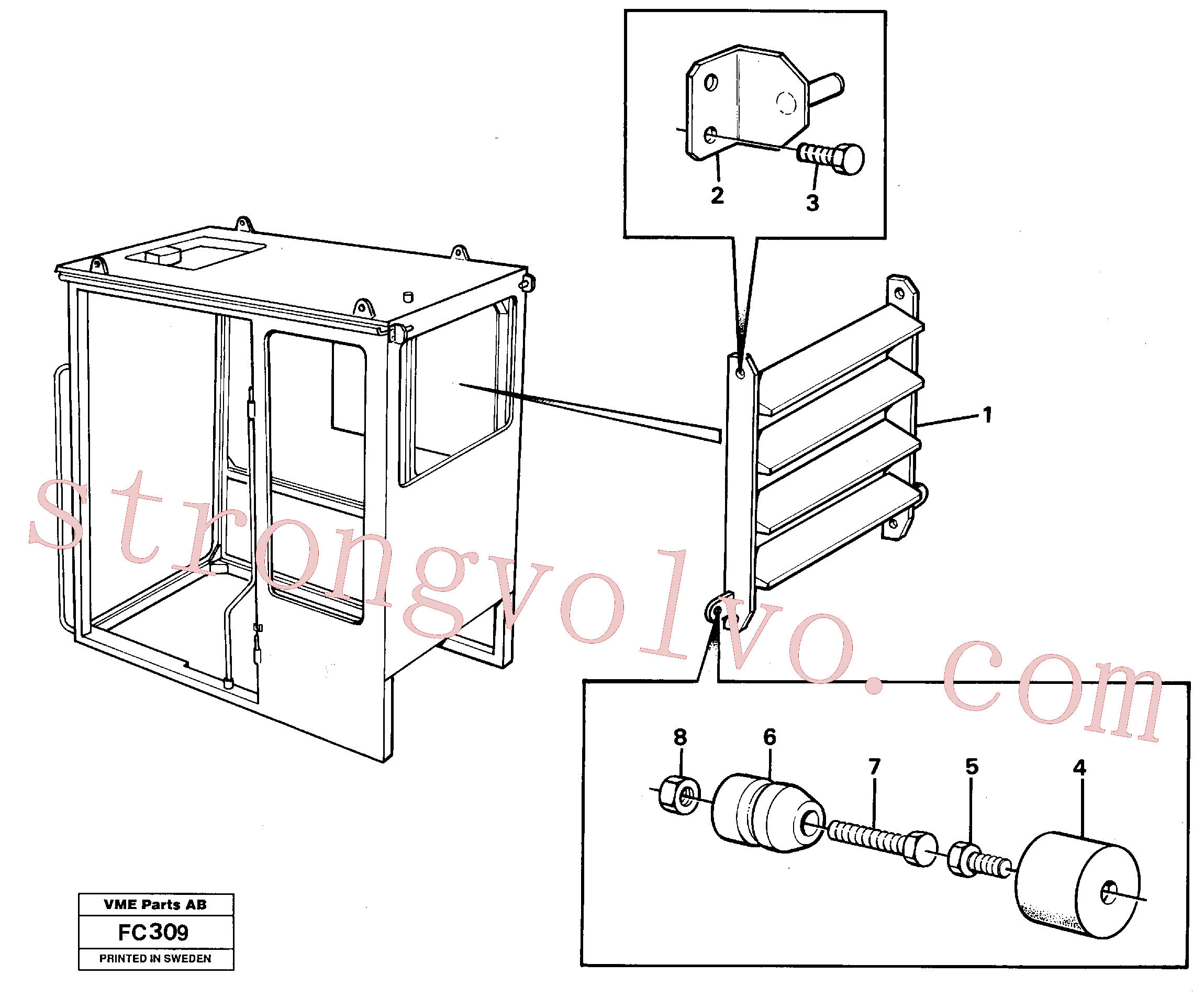 VOE14250334 Attachment Volvo escavadeira