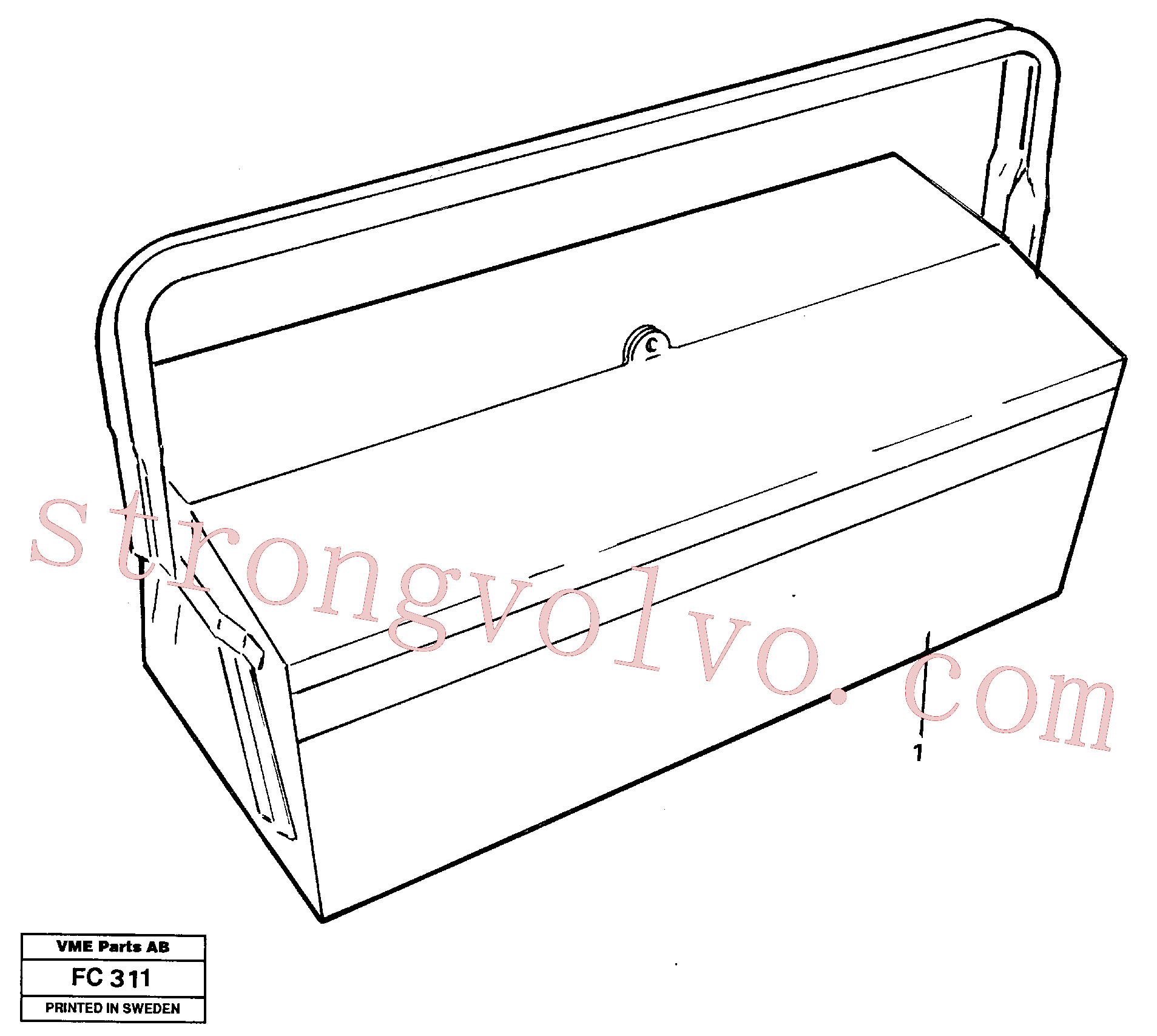 Volvo Acessórios para escavadeira VOE14013340 Chave u Acessórios