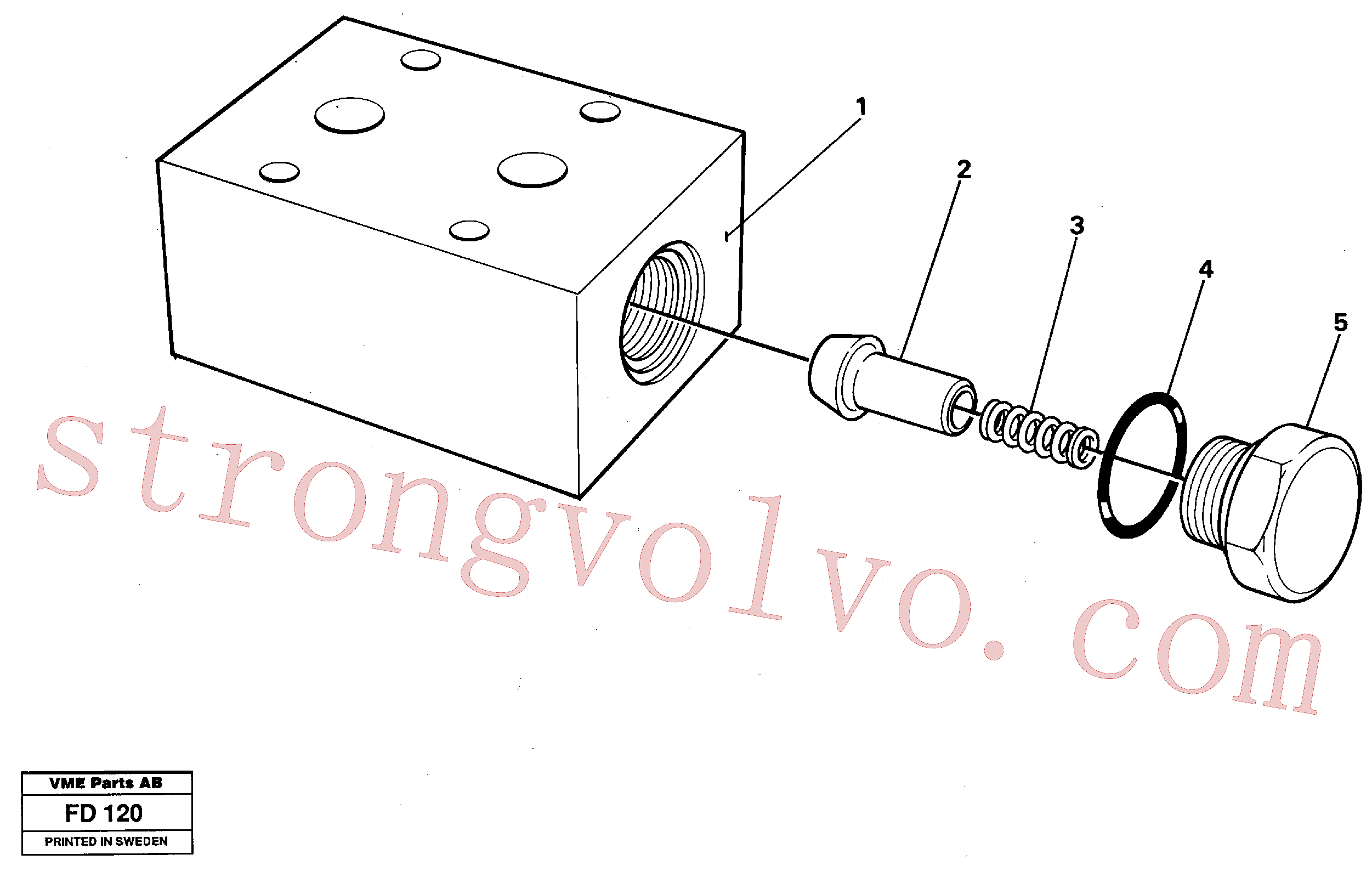Volvo Montagem VOE14231728 Cavilha Acessórios