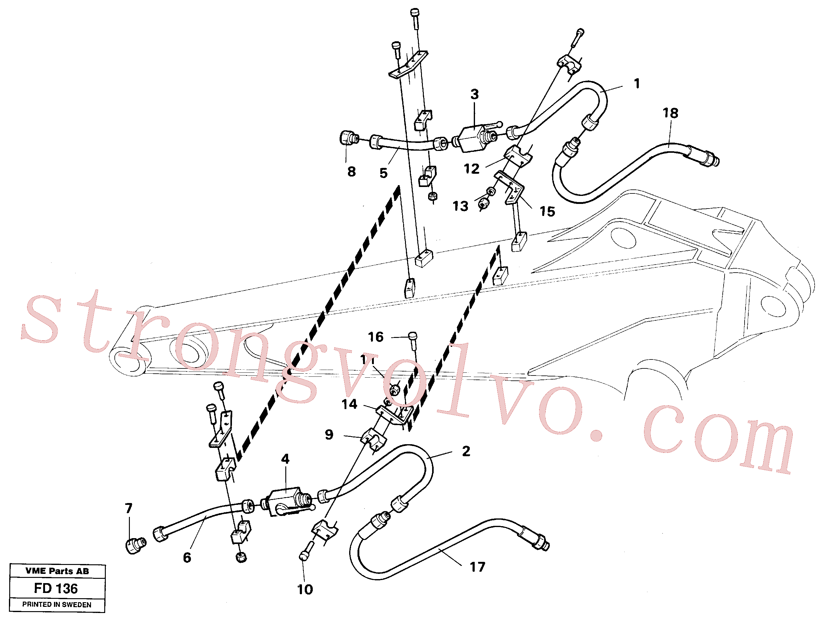 Volvo VOE14210904 Válvula esfera Volvo Acessórios para escavadeira