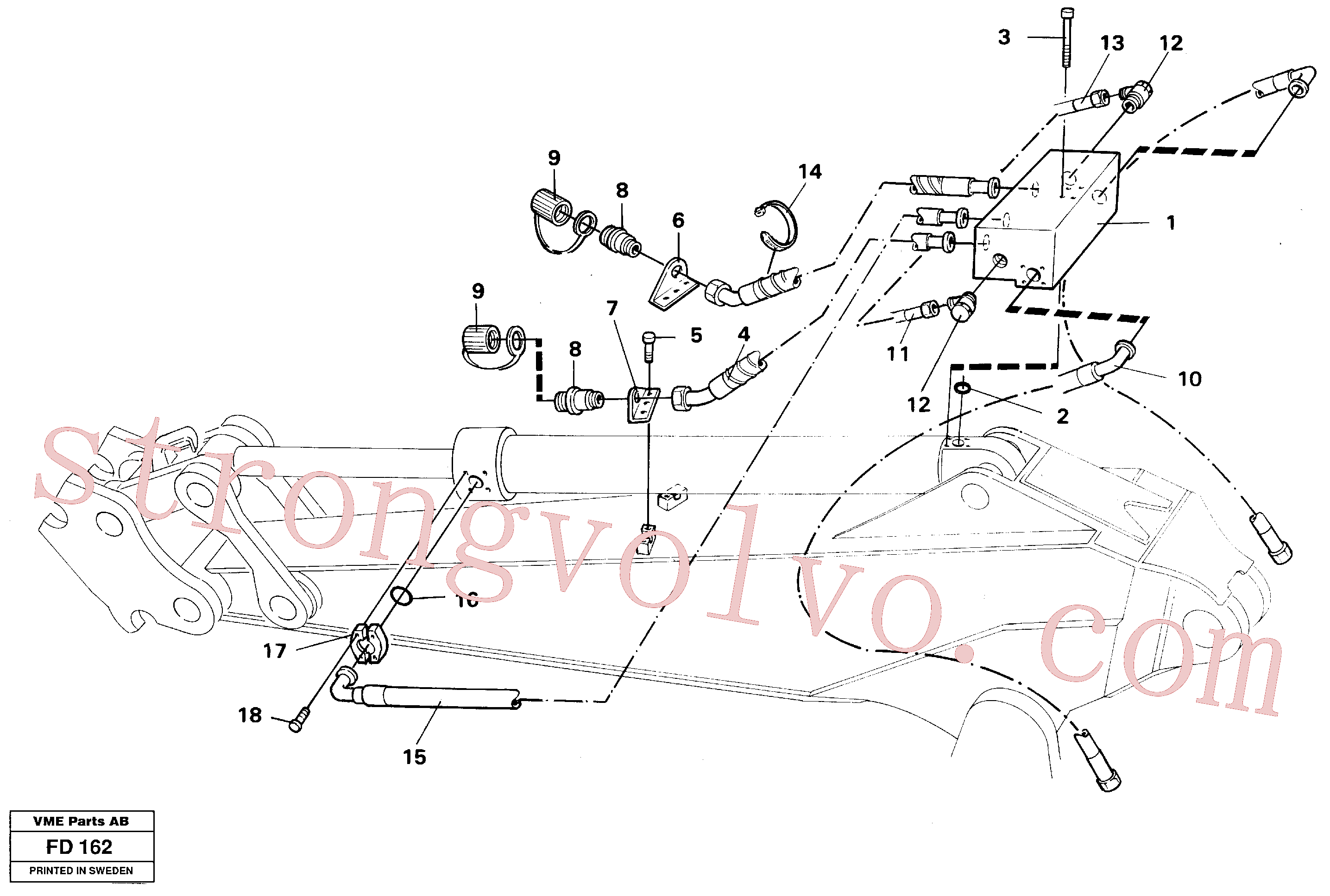 Volvo Montagem VOE11702916 Anel-o Acessórios