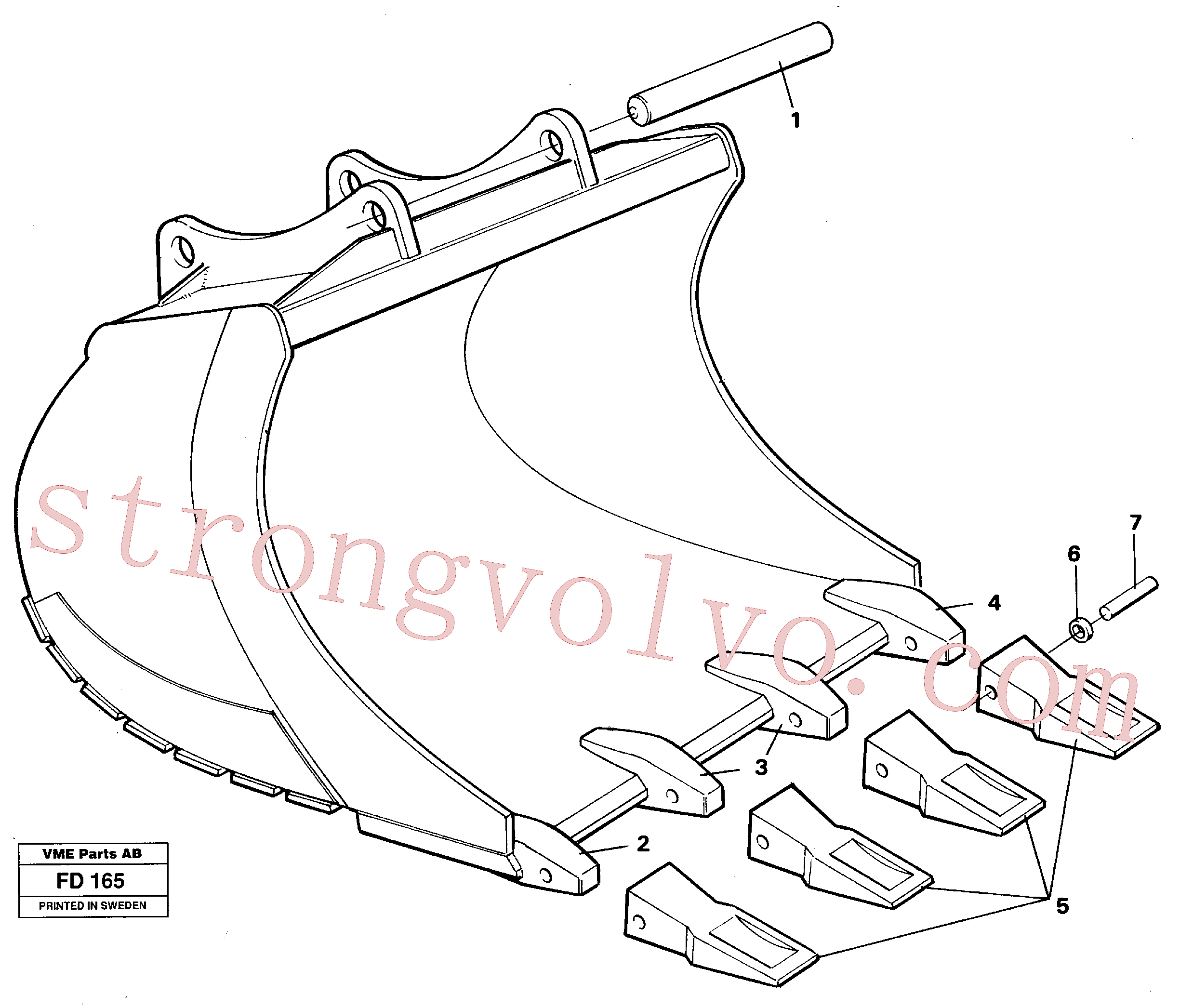 VOE14055595 Caçamba normal Inscreva-se para Volvo Acessórios para escavadeira
