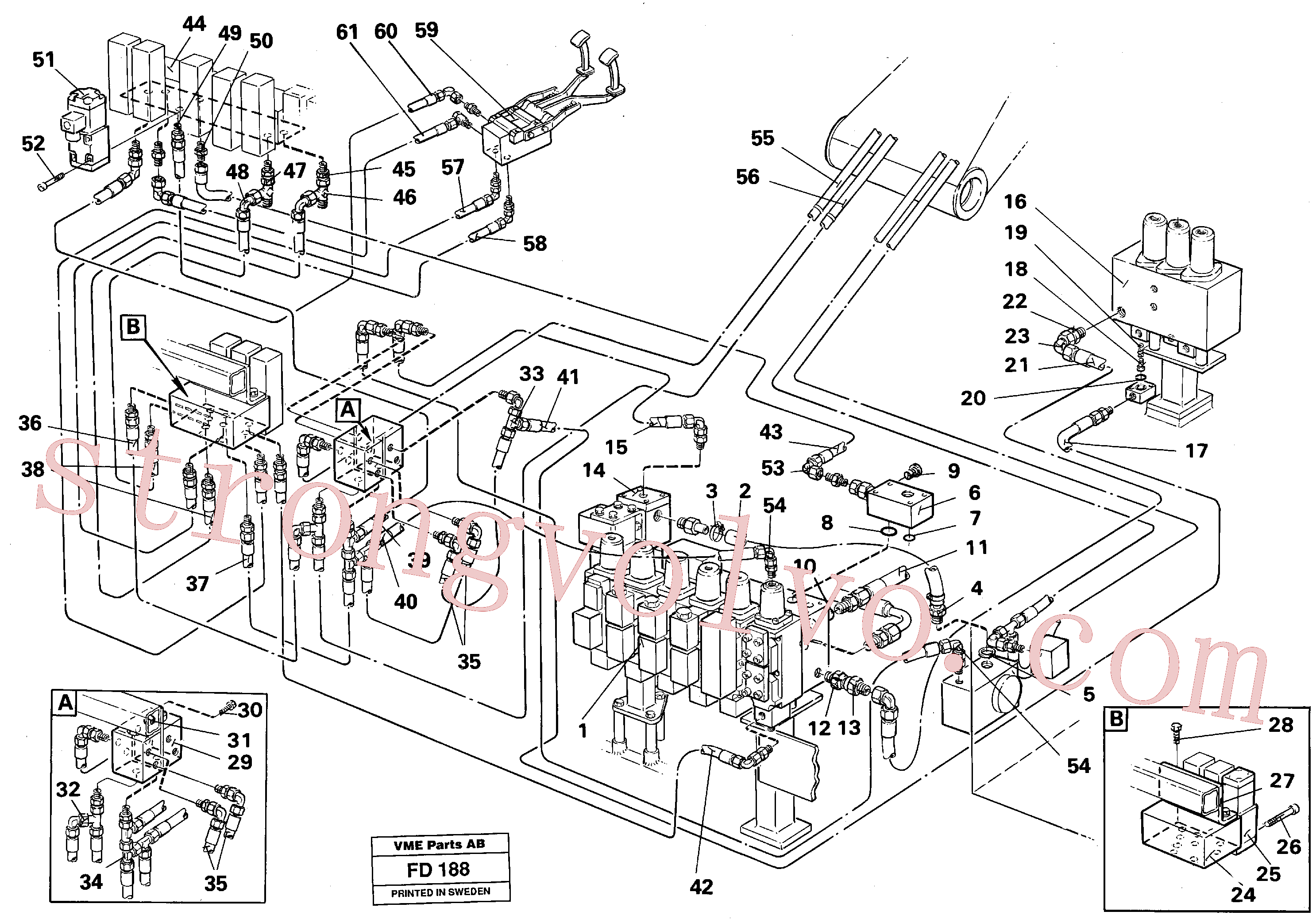 Volvo Acessórios para escavadeira VOE14253508 Válvula relé Acessórios