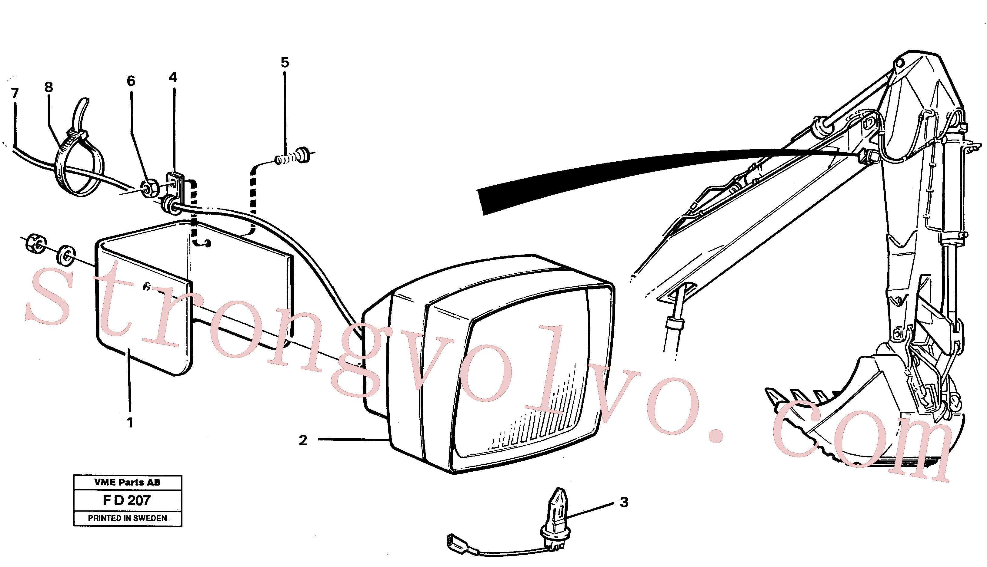 Volvo Acessórios para escavadeira VOE14016533 Parafuso Acessórios