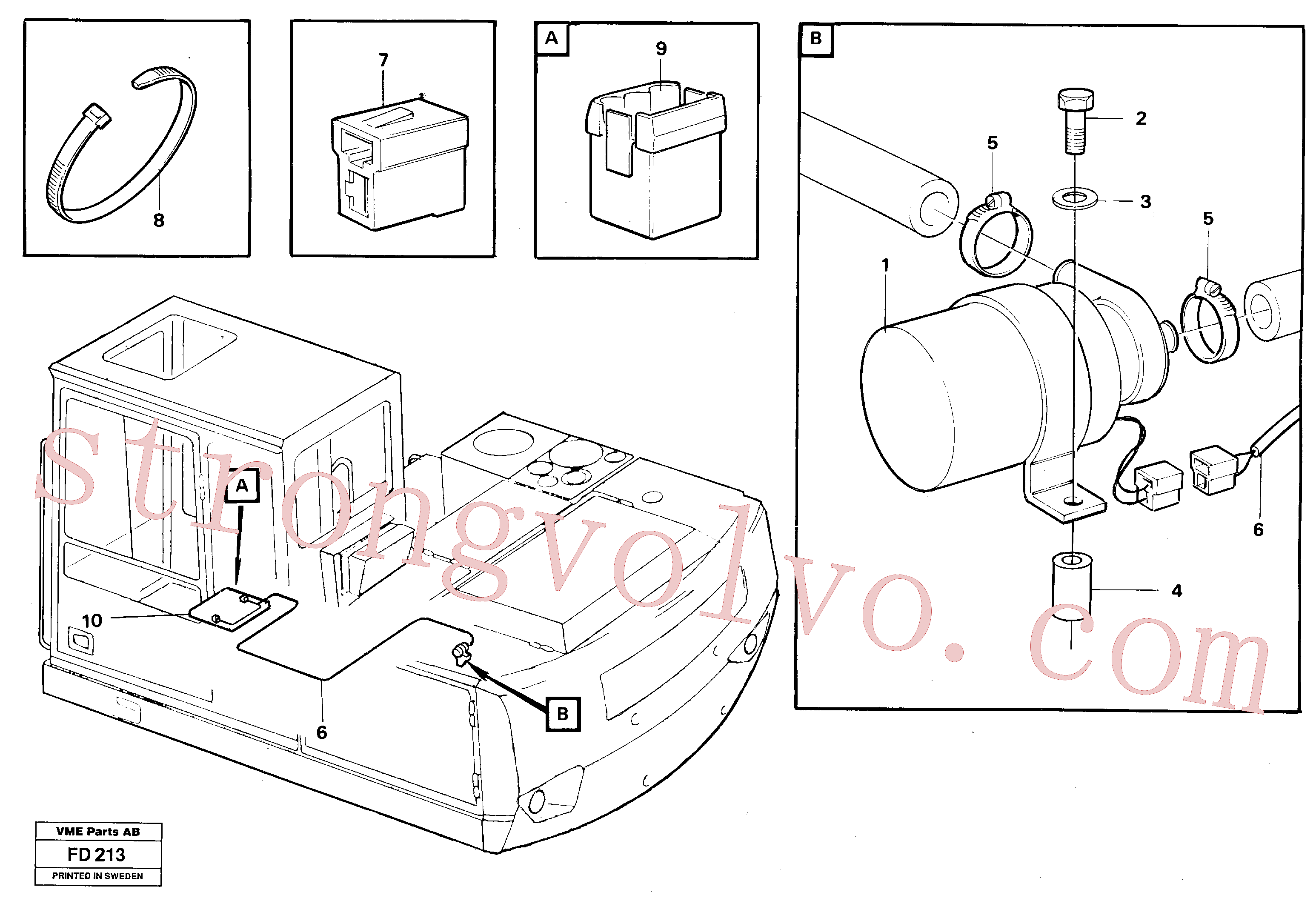 Volvo VOE14212164 Bomba d'água Volvo Acessórios para escavadeira