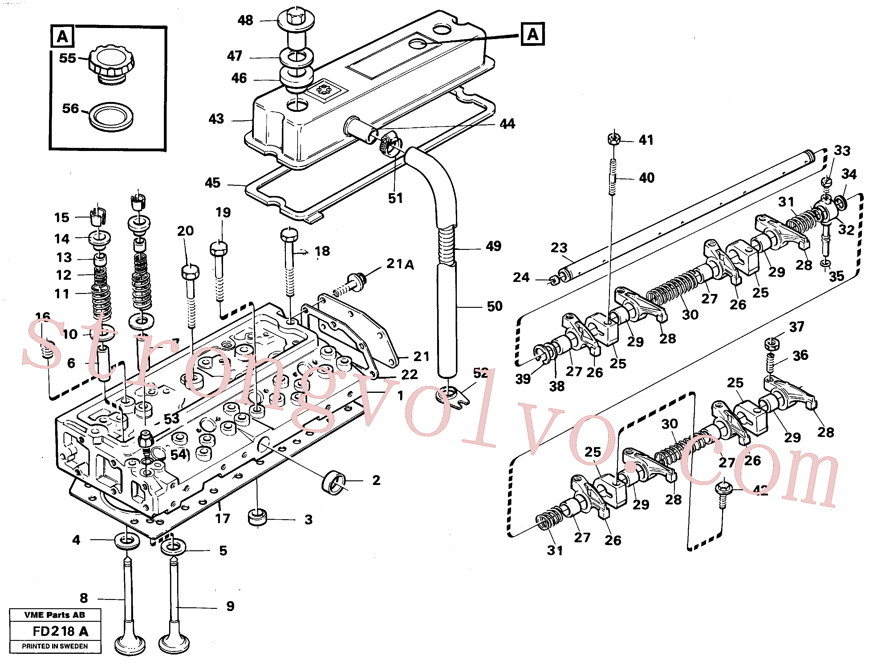 VOE11039194 Volvo Cabeça de cilindro(FD218A Montagem)