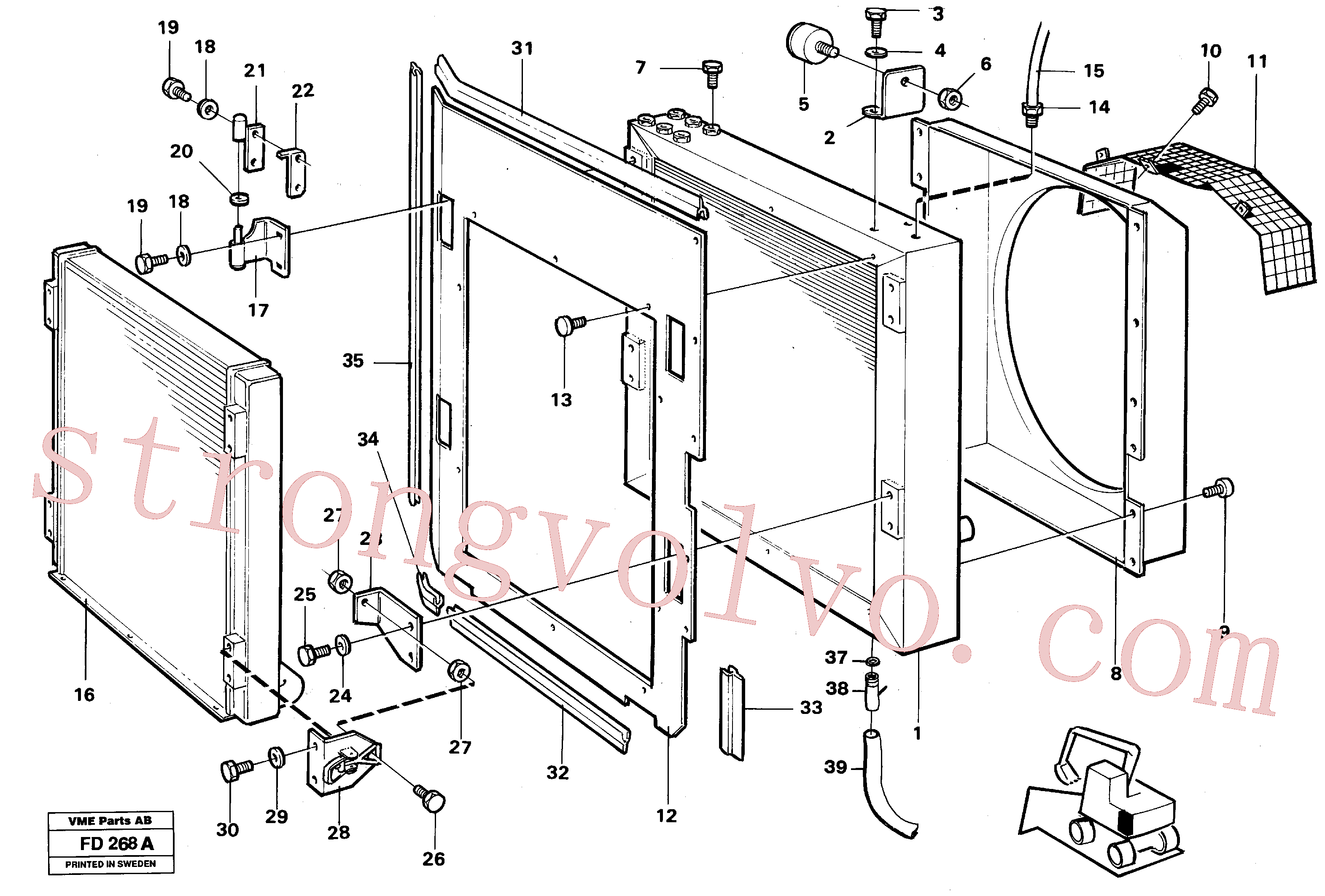 VOE14256228 Volvo Radiador(FD268A Montagem)