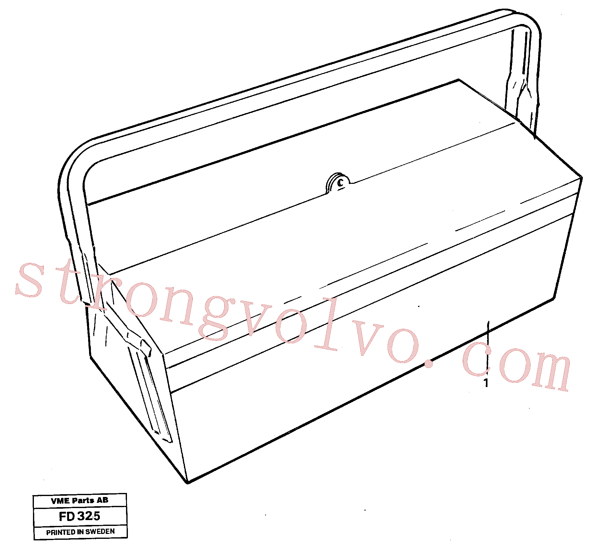 VOE14013379 Volvo Caixa de ferramentas(FD325 Montagem)