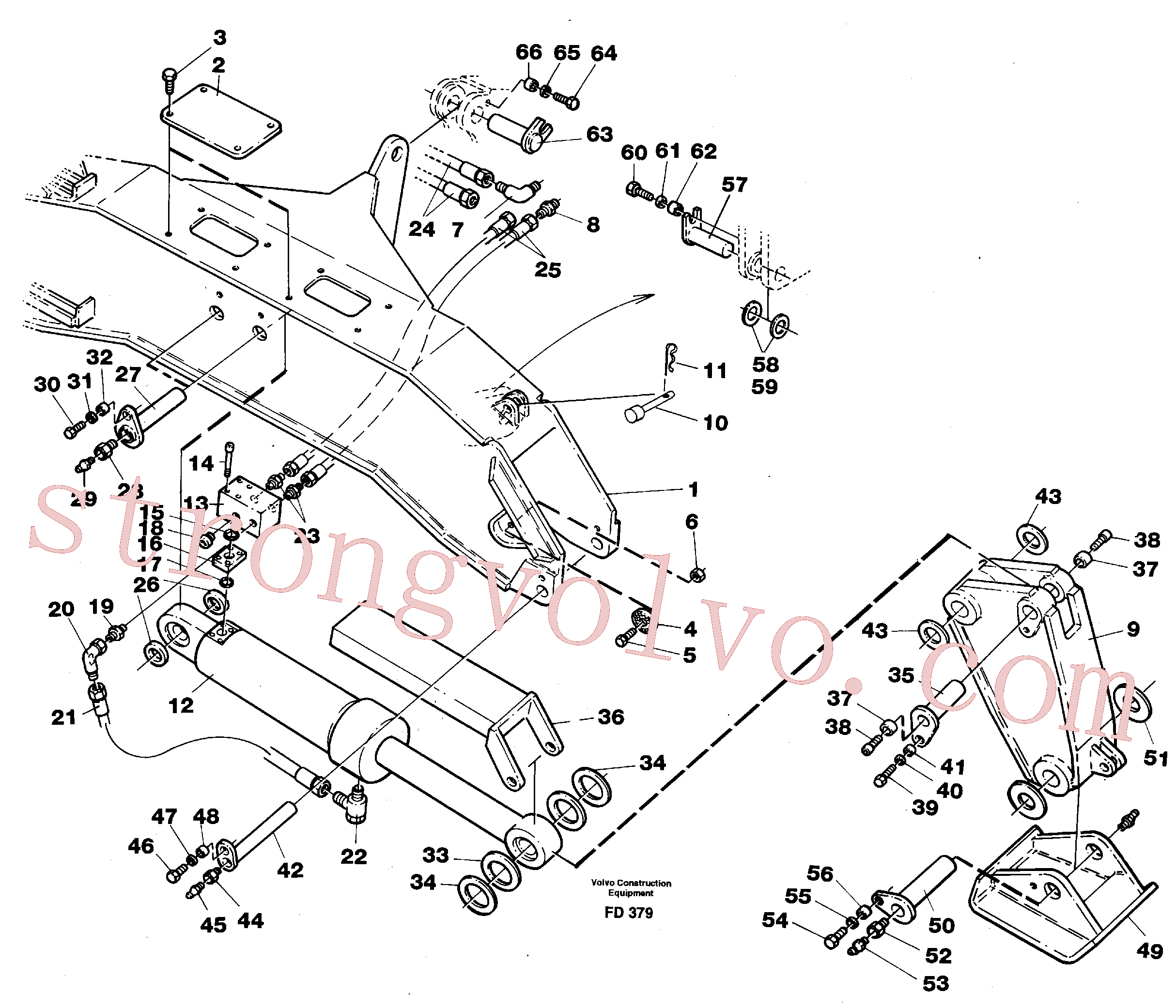 Volvo VOE14235651 Calço de ajuste Volvo Acessórios para escavadeira