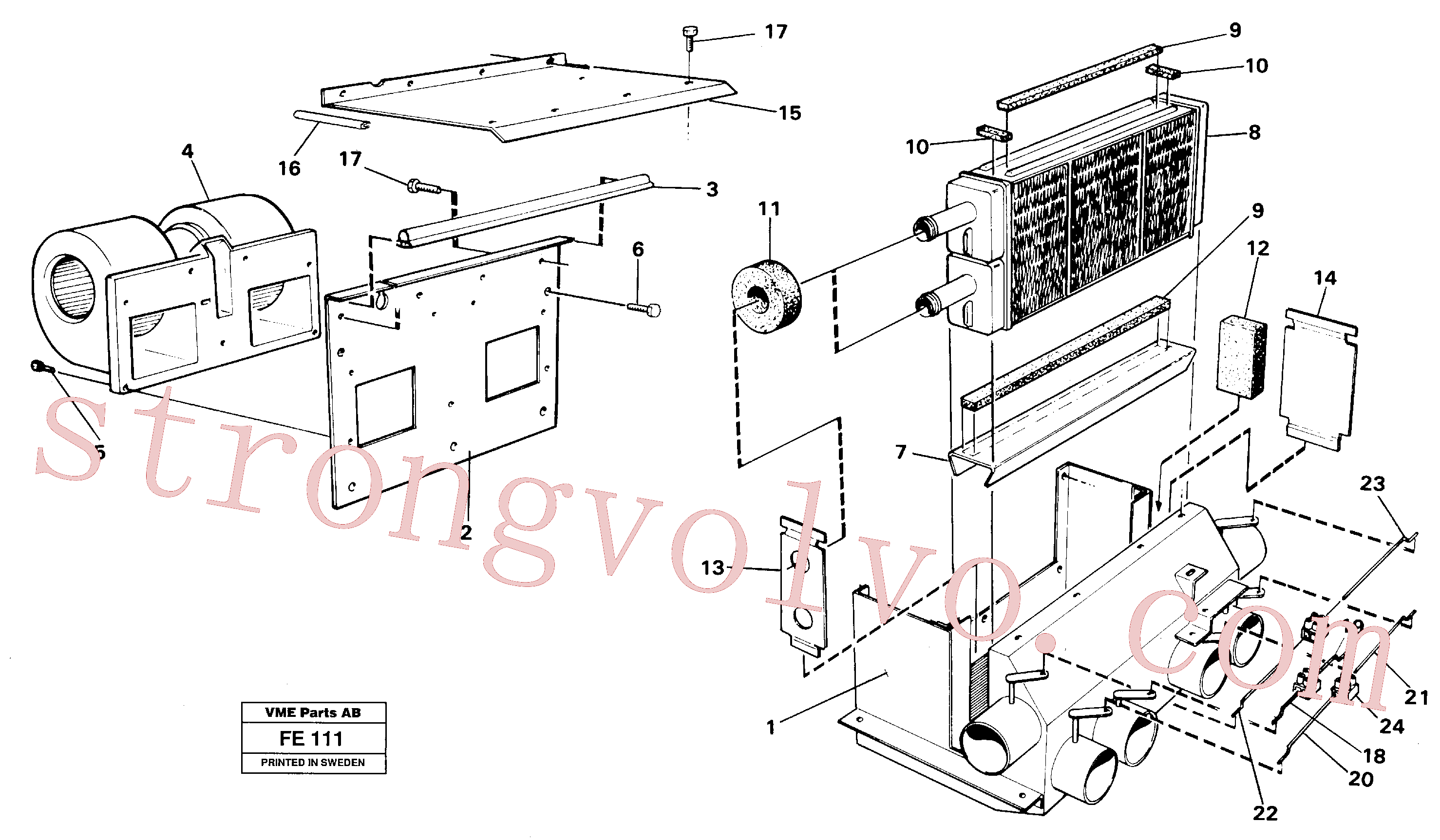 Atacado VOE14248795 Tira fixação Volvo escavadeira