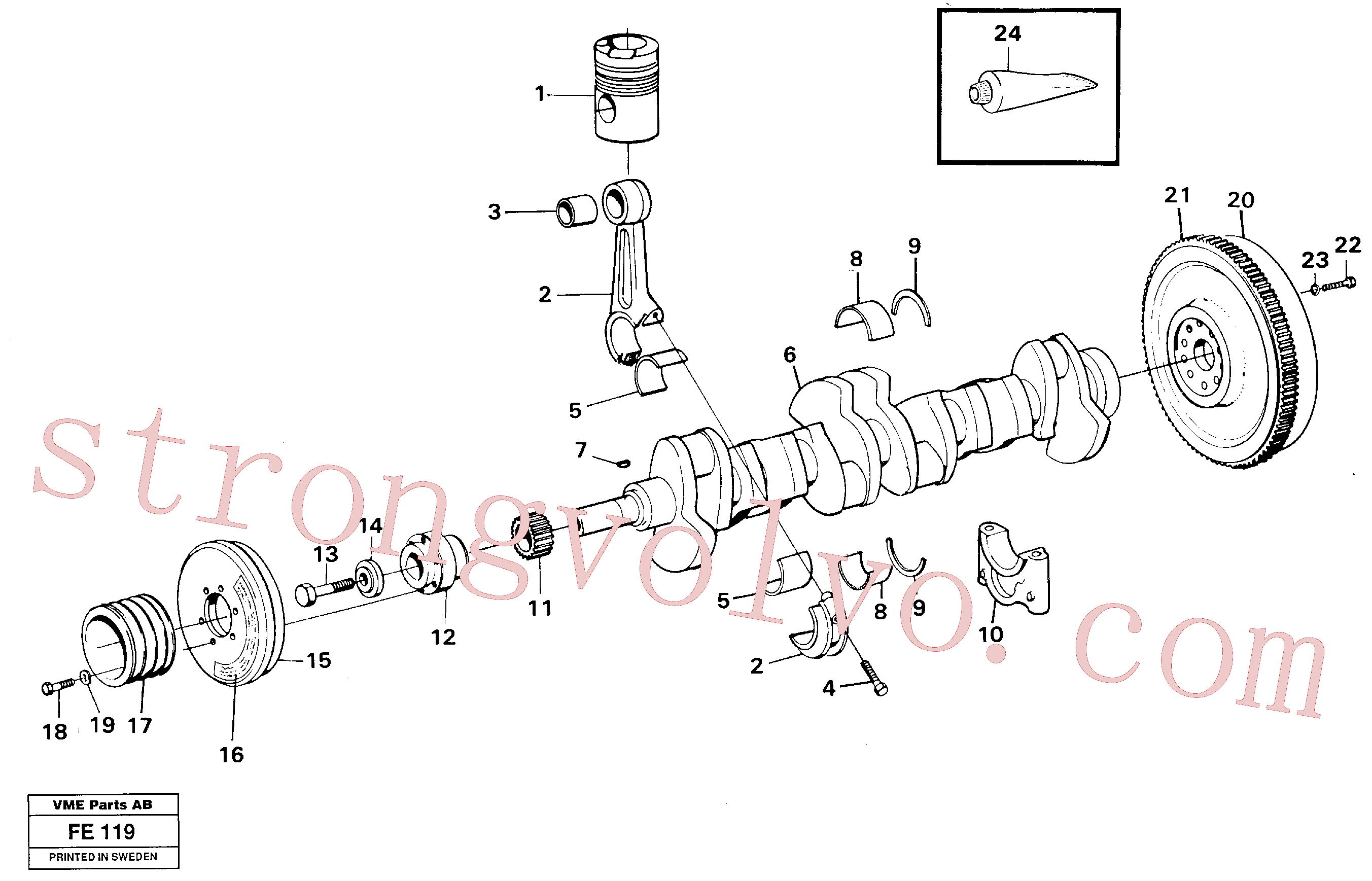 VOE14014905 Volvo Cambota e peças associadas(FE119 Montagem)