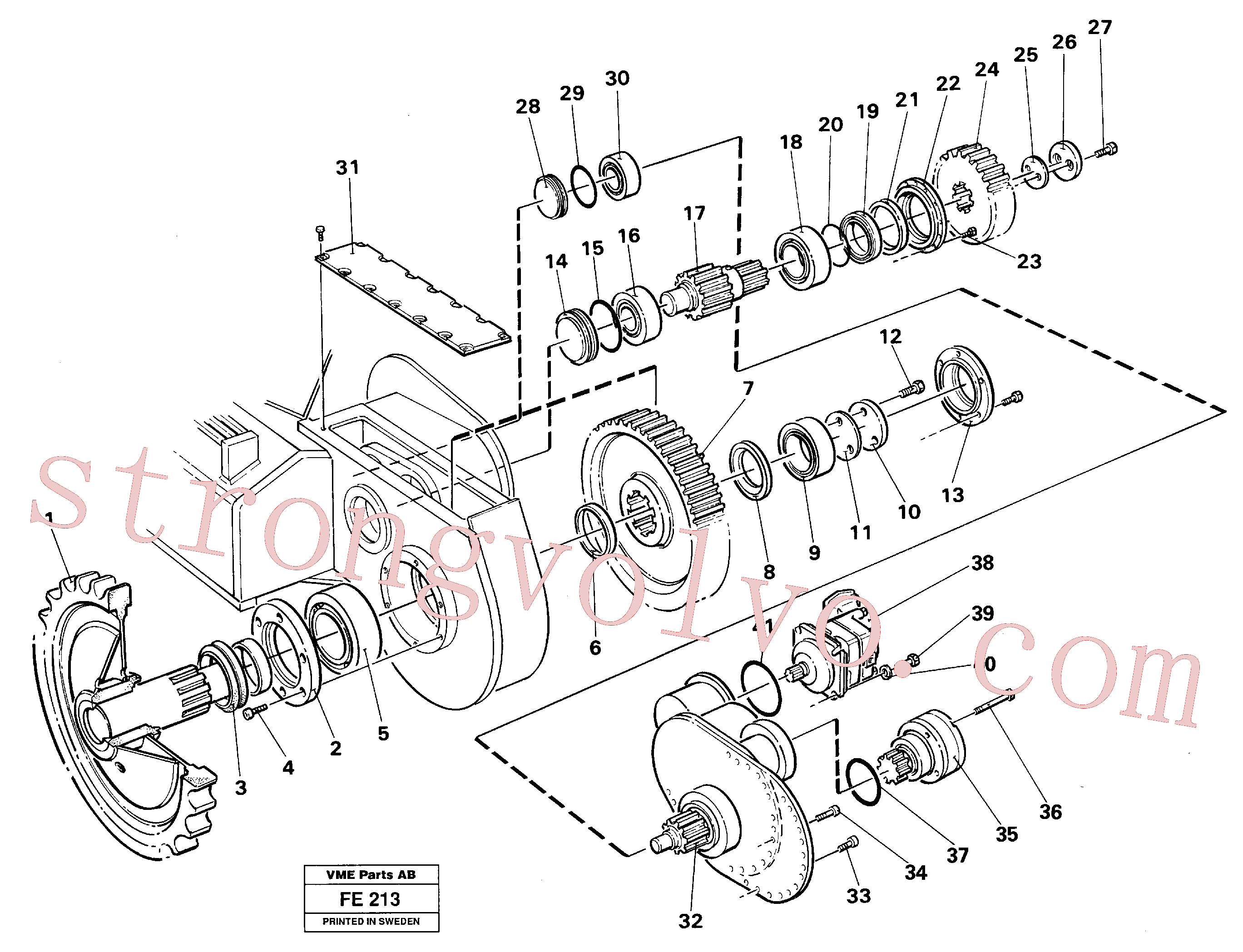 Atacado VOE14046232 Arruela Volvo escavadeira