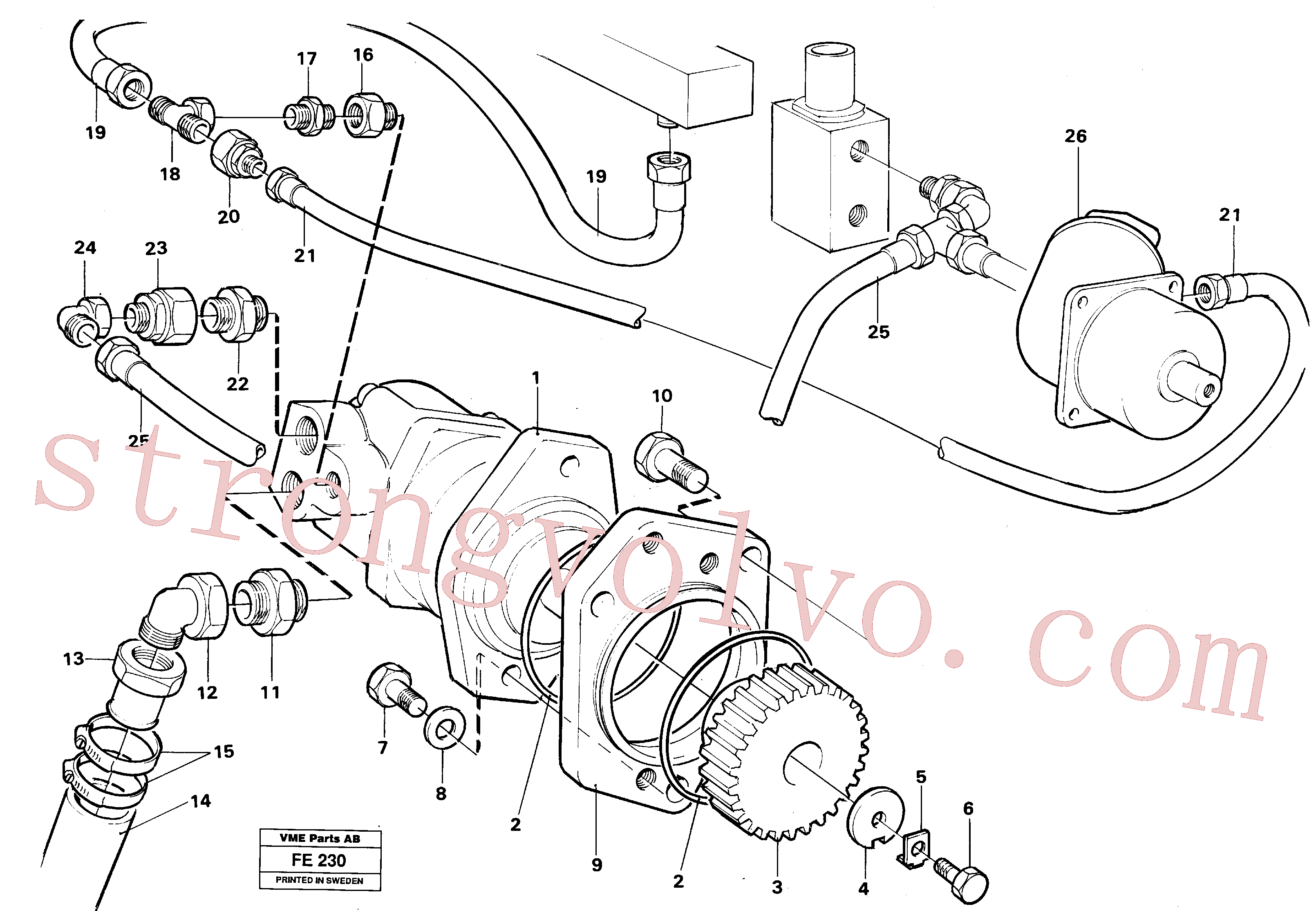 Volvo VOE14012513 Rdc Bushing Volvo Acessórios para escavadeira