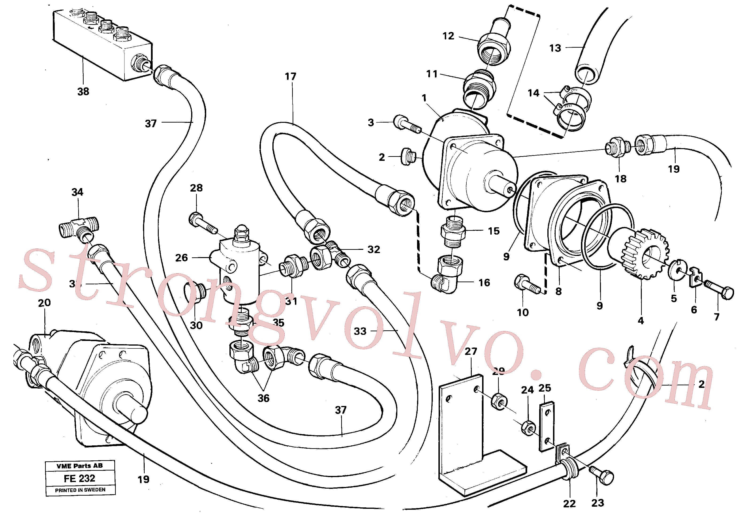 Atacado VOE14054933 Retentor Volvo escavadeira