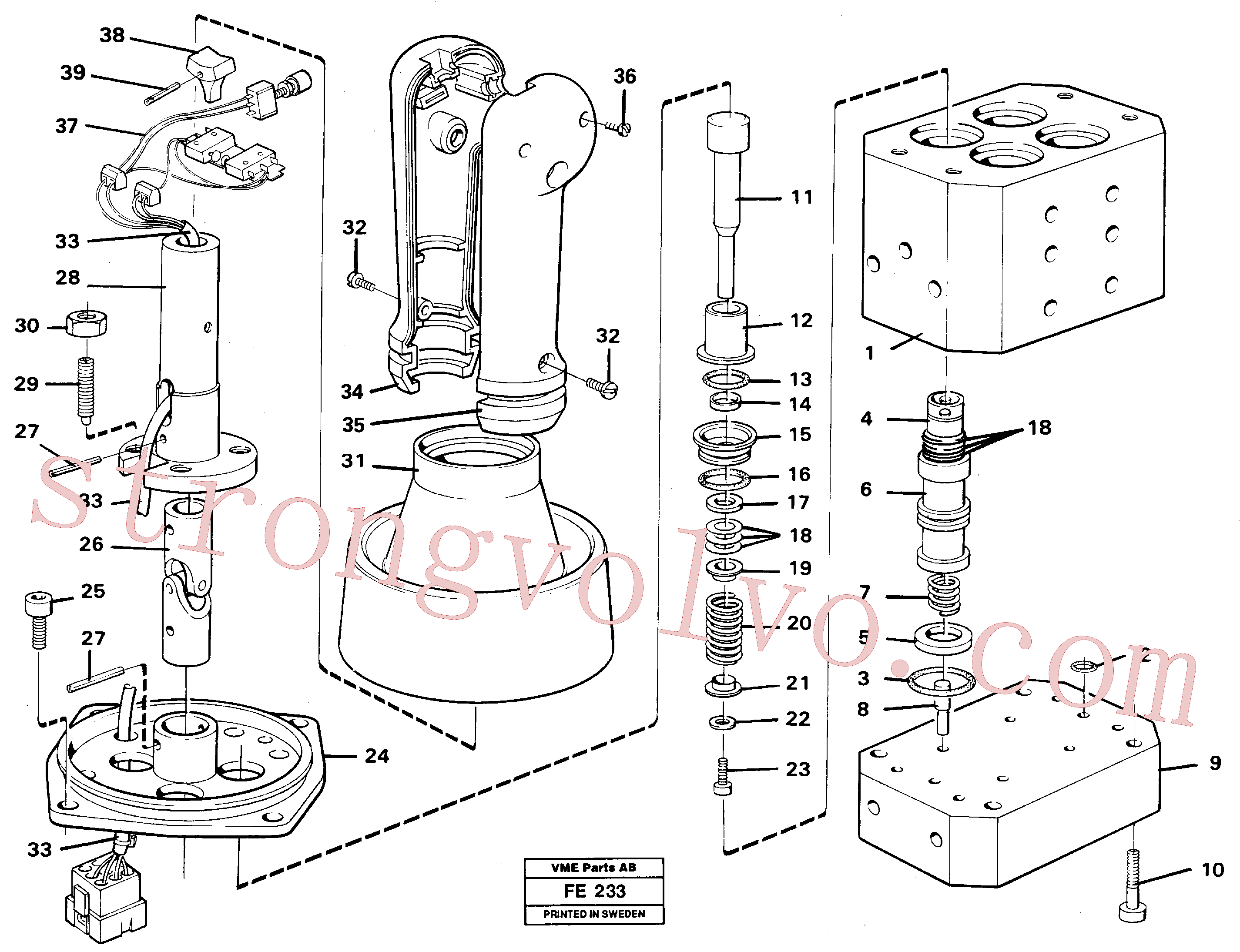 VOE14215367 Volvo Válvula de pressão de controlo(FE233 Montagem)