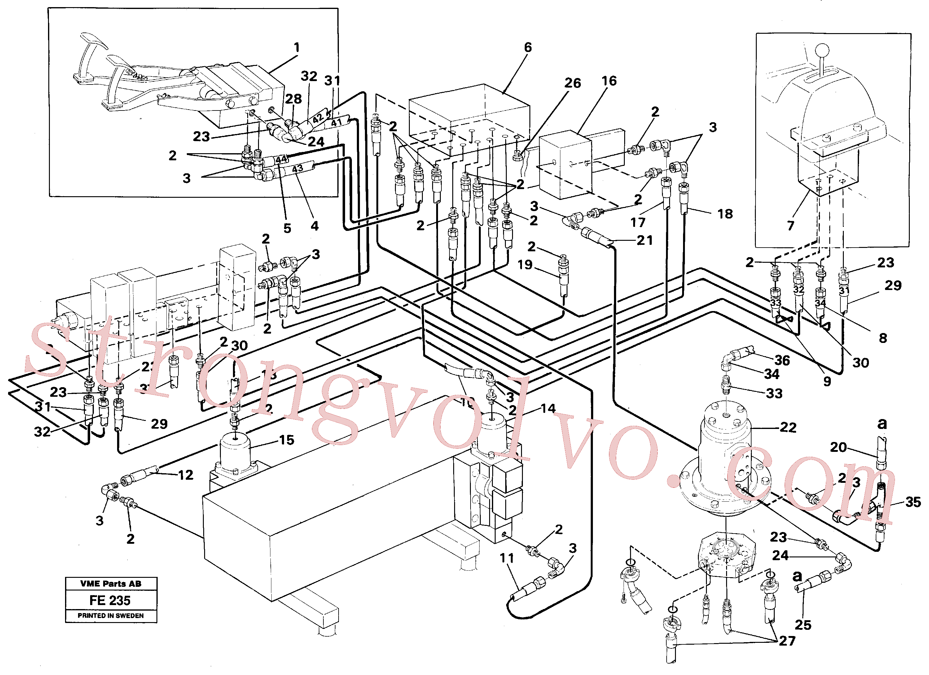 Atacado VOE14245617 Mangueira hidráulica Volvo escavadeira