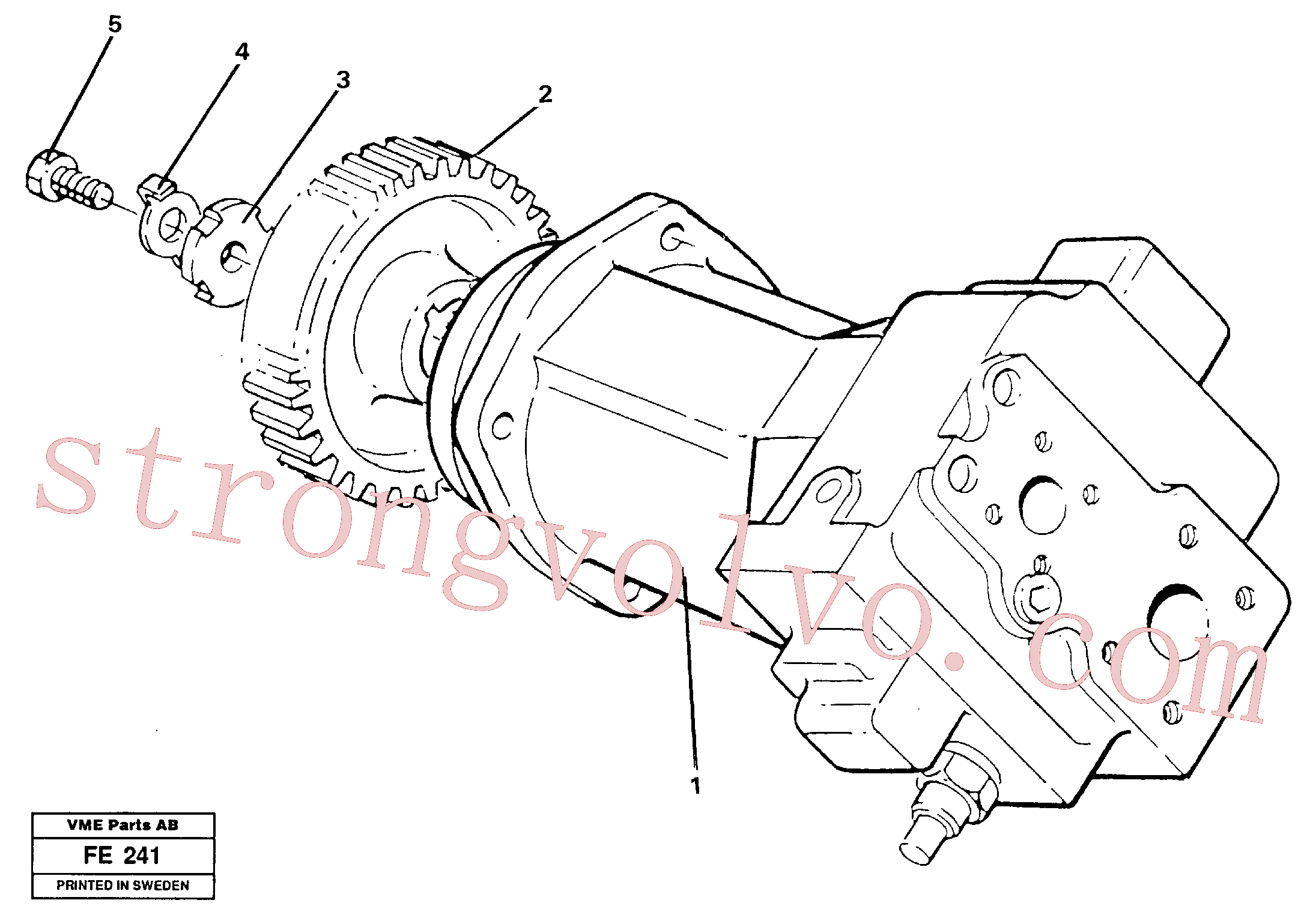 Volvo VOE14055587 Engrenagem Volvo Acessórios para escavadeira