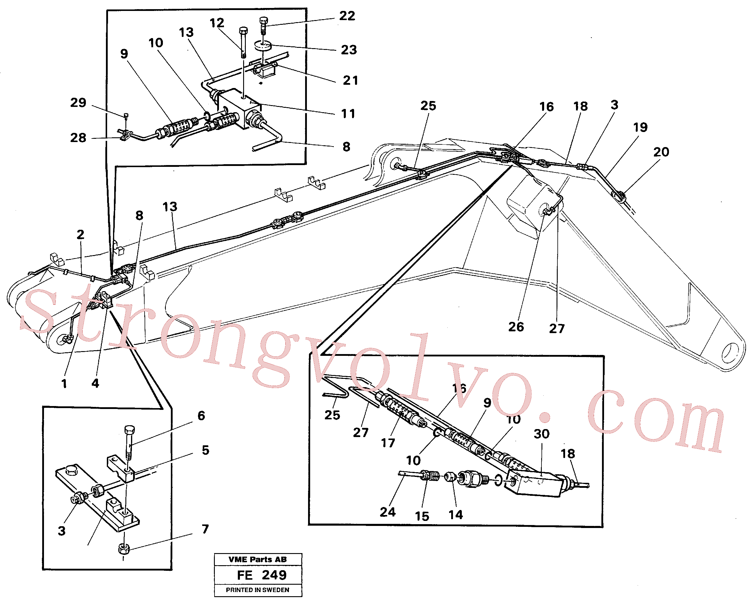 VOE14240385 Tubo Volvo escavadeira