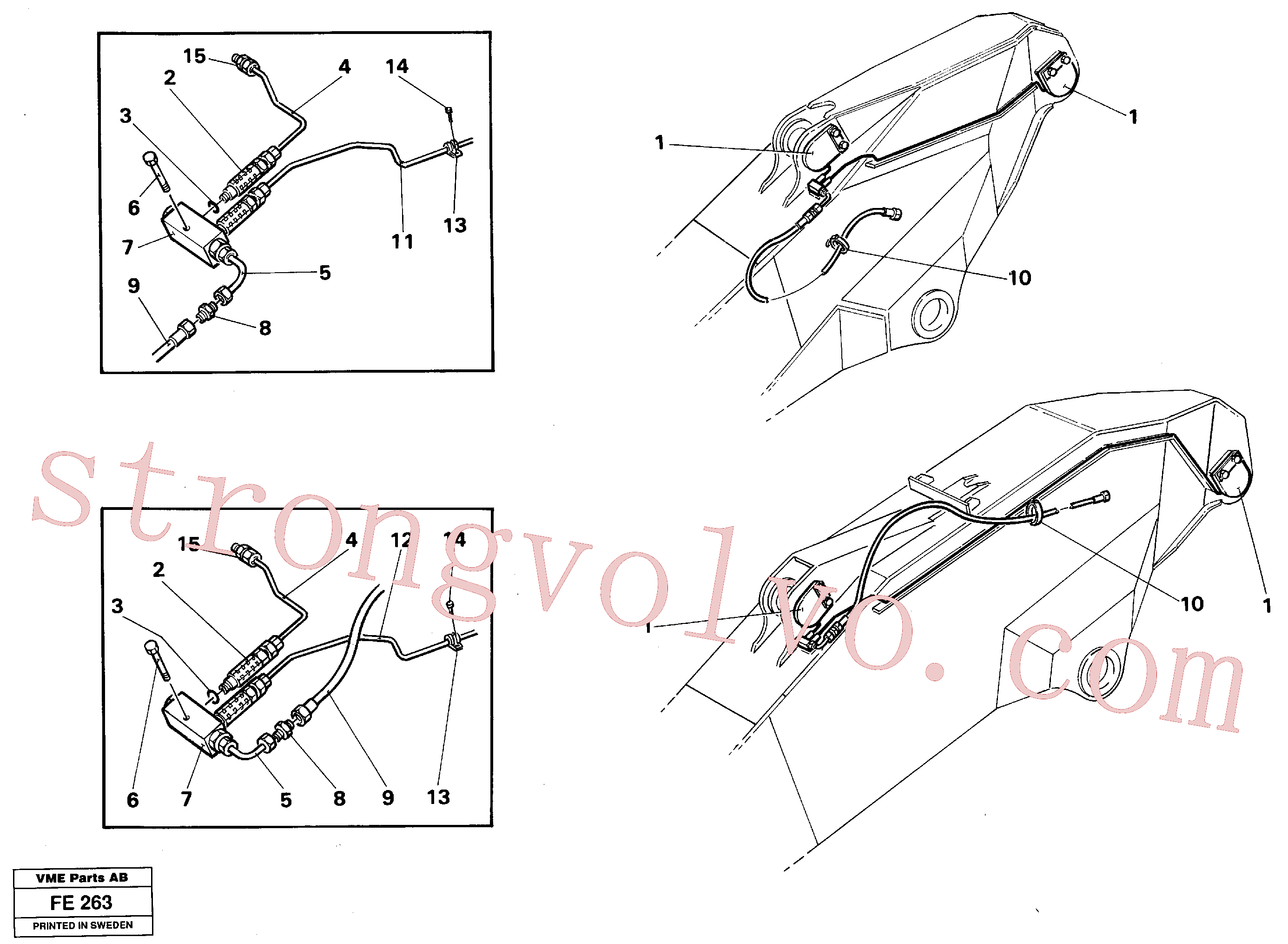 Volvo Acessórios para escavadeira VOE14240658 Proteção Acessórios