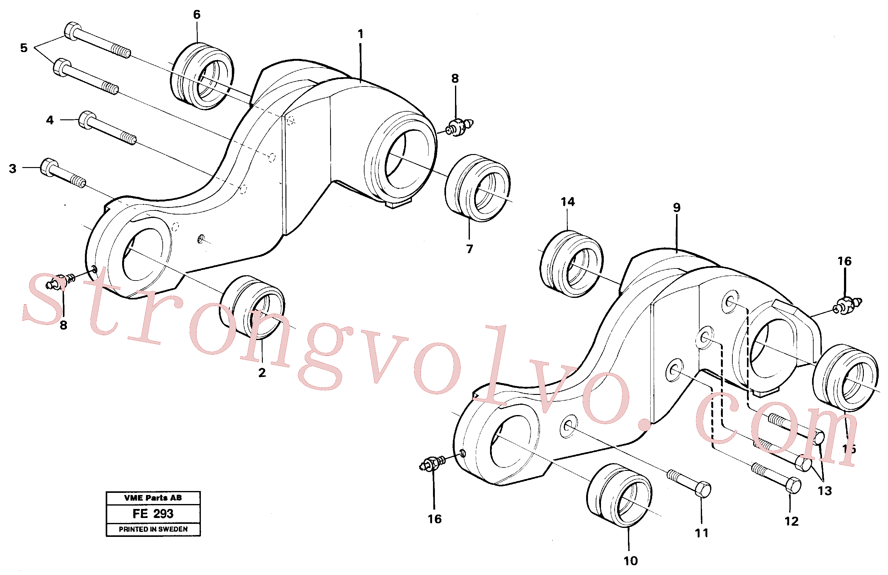 VOE955415 Parafuso sextavado Volvo escavadeira