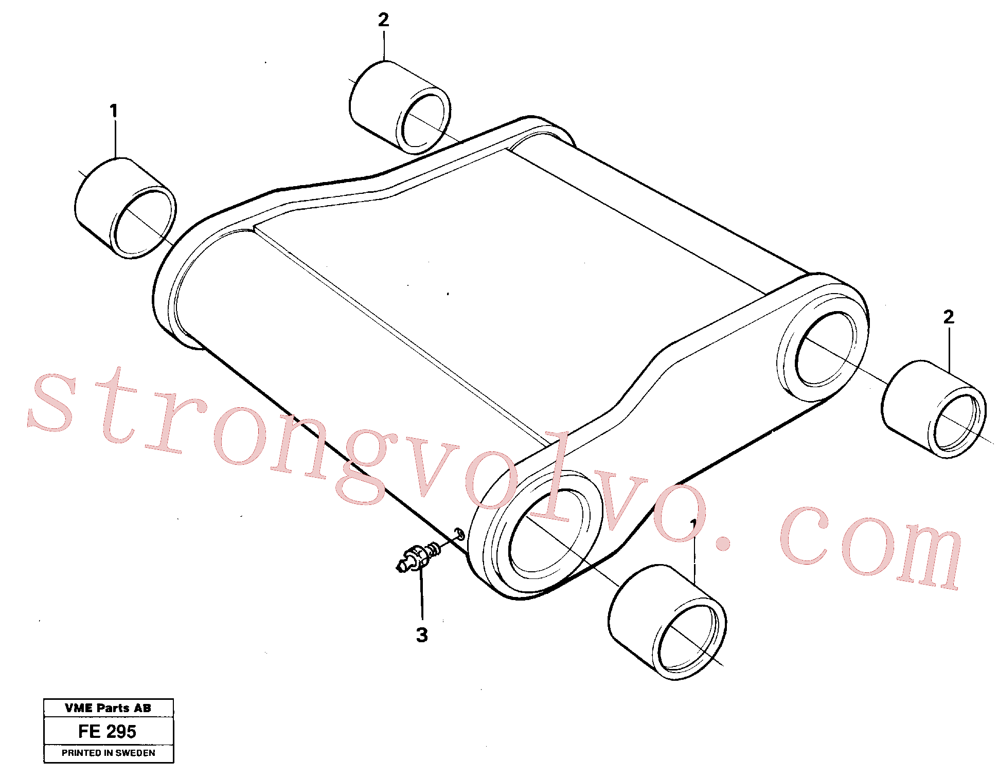 Volvo Acessórios para escavadeira VOE14055542 Bucha Acessórios