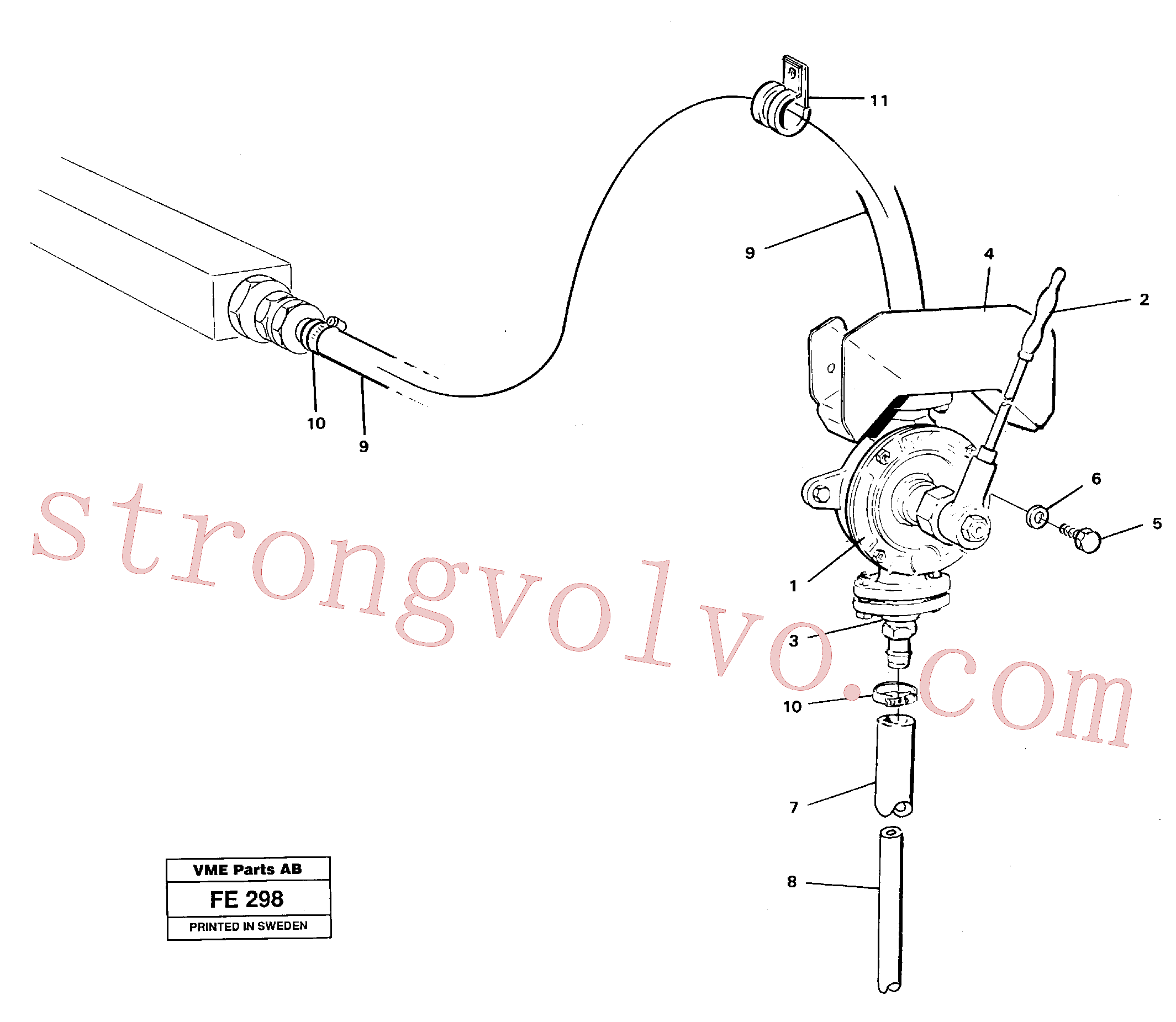 VOE14043541 Volvo Bomba manual(FE298 Montagem)