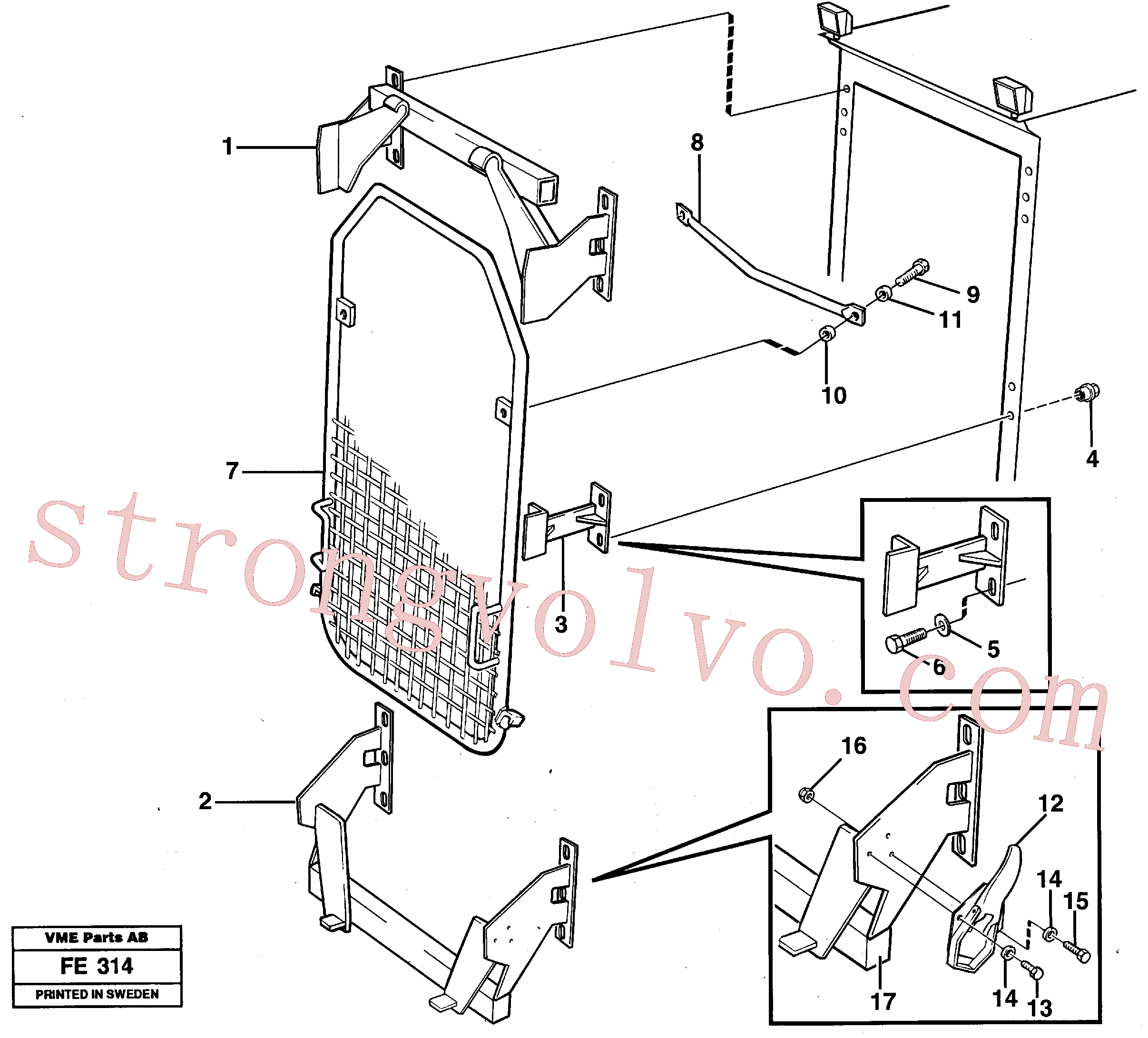 Volvo VOE14216265 Engate da plataforma Volvo Acessórios para escavadeira