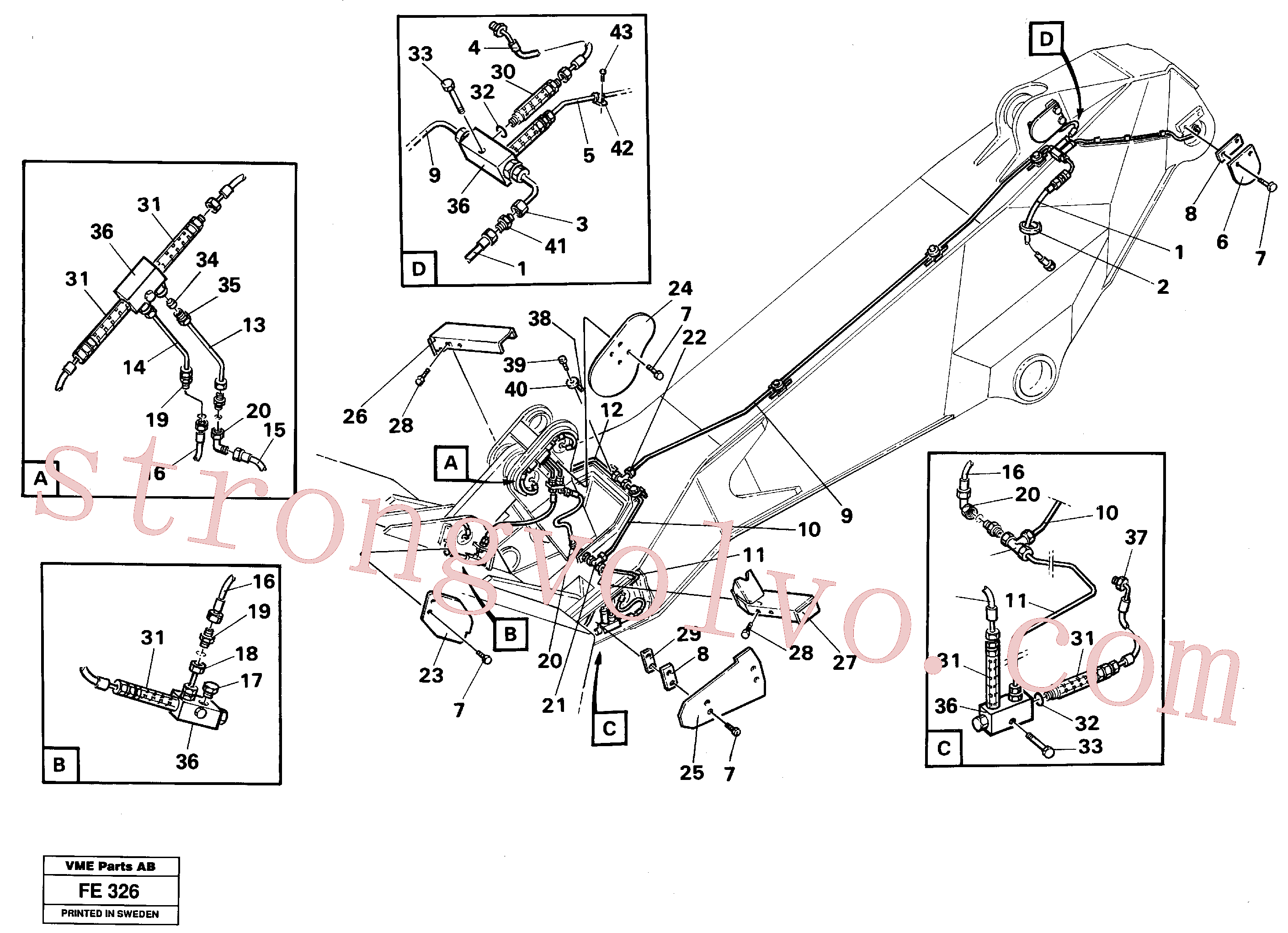 China Made VOE14254805 Placa proteção Volvo Acessórios para escavadeira