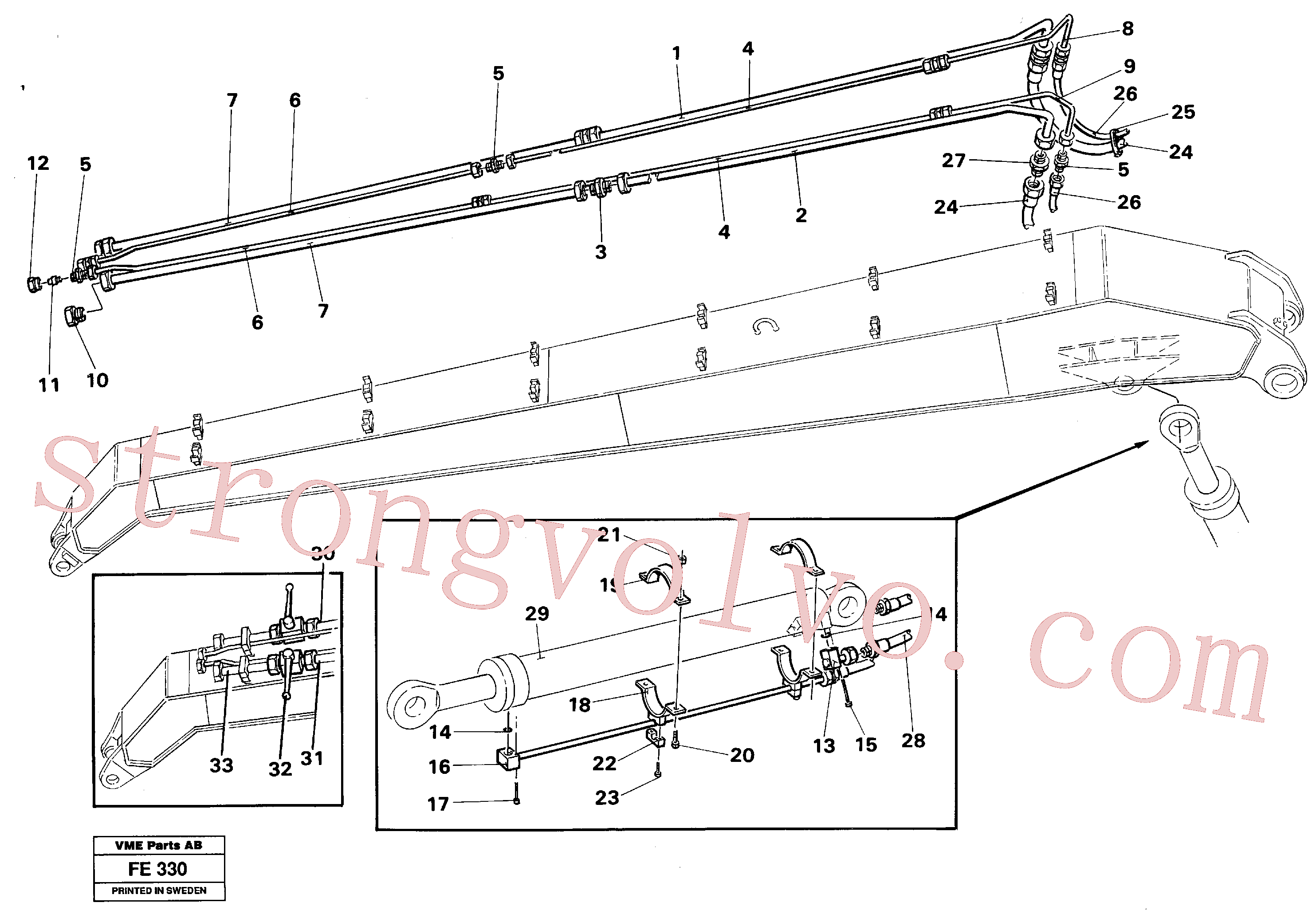 Atacado VOE14244887 Tube Assembly Volvo escavadeira
