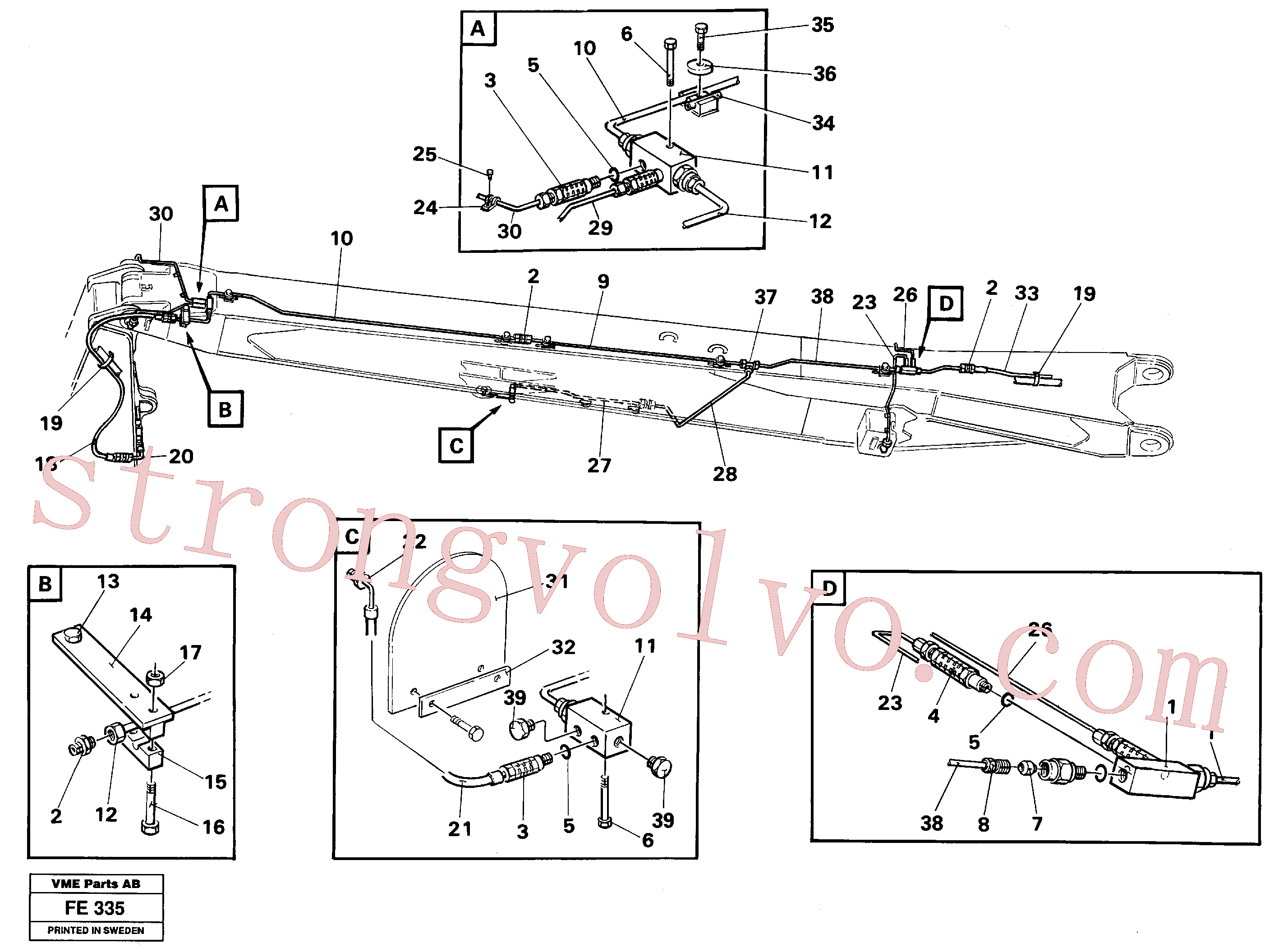 Atacado VOE14251352 Tube Assembly Volvo escavadeira