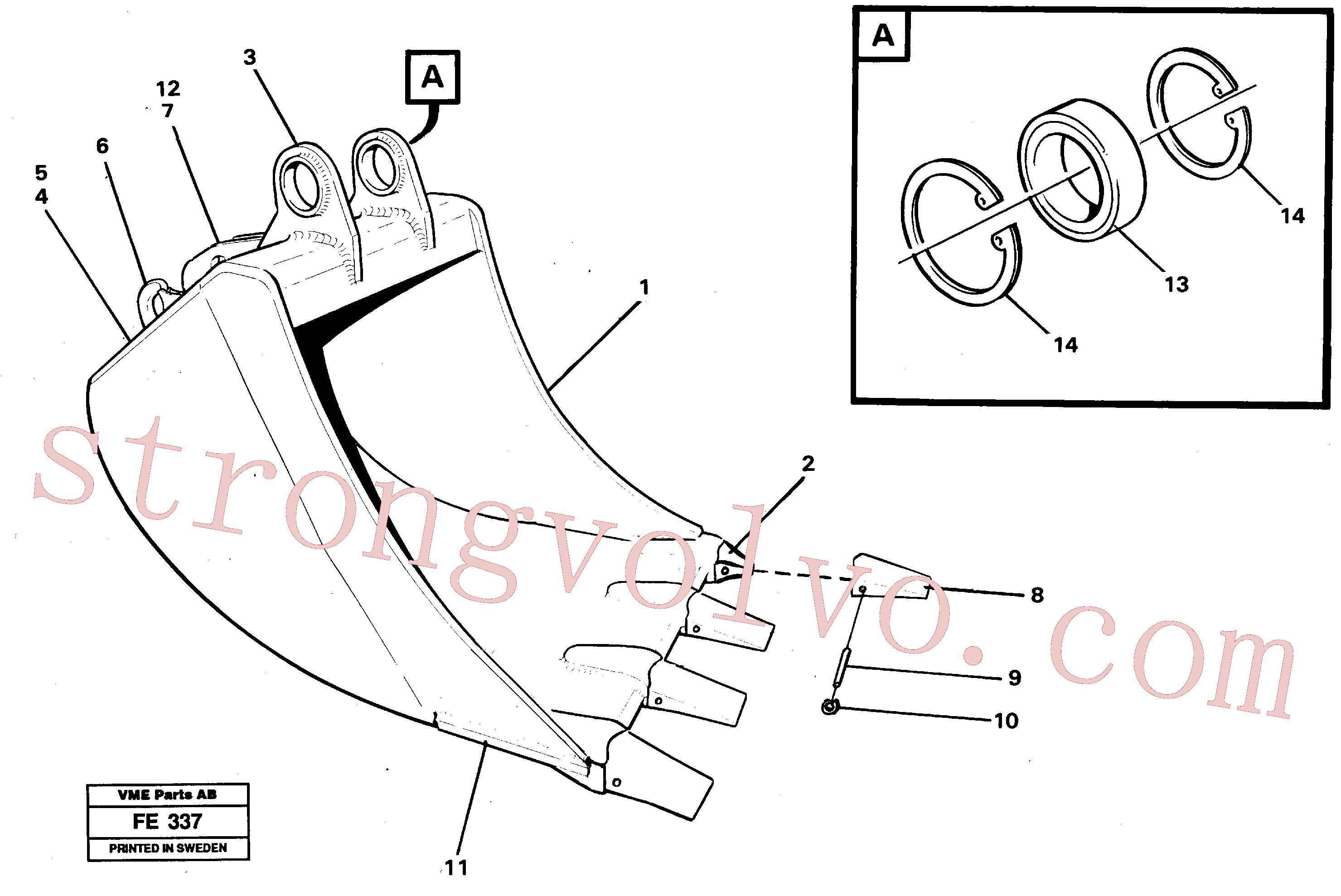 Atacado VOE14283882 Cutting edge Volvo escavadeira