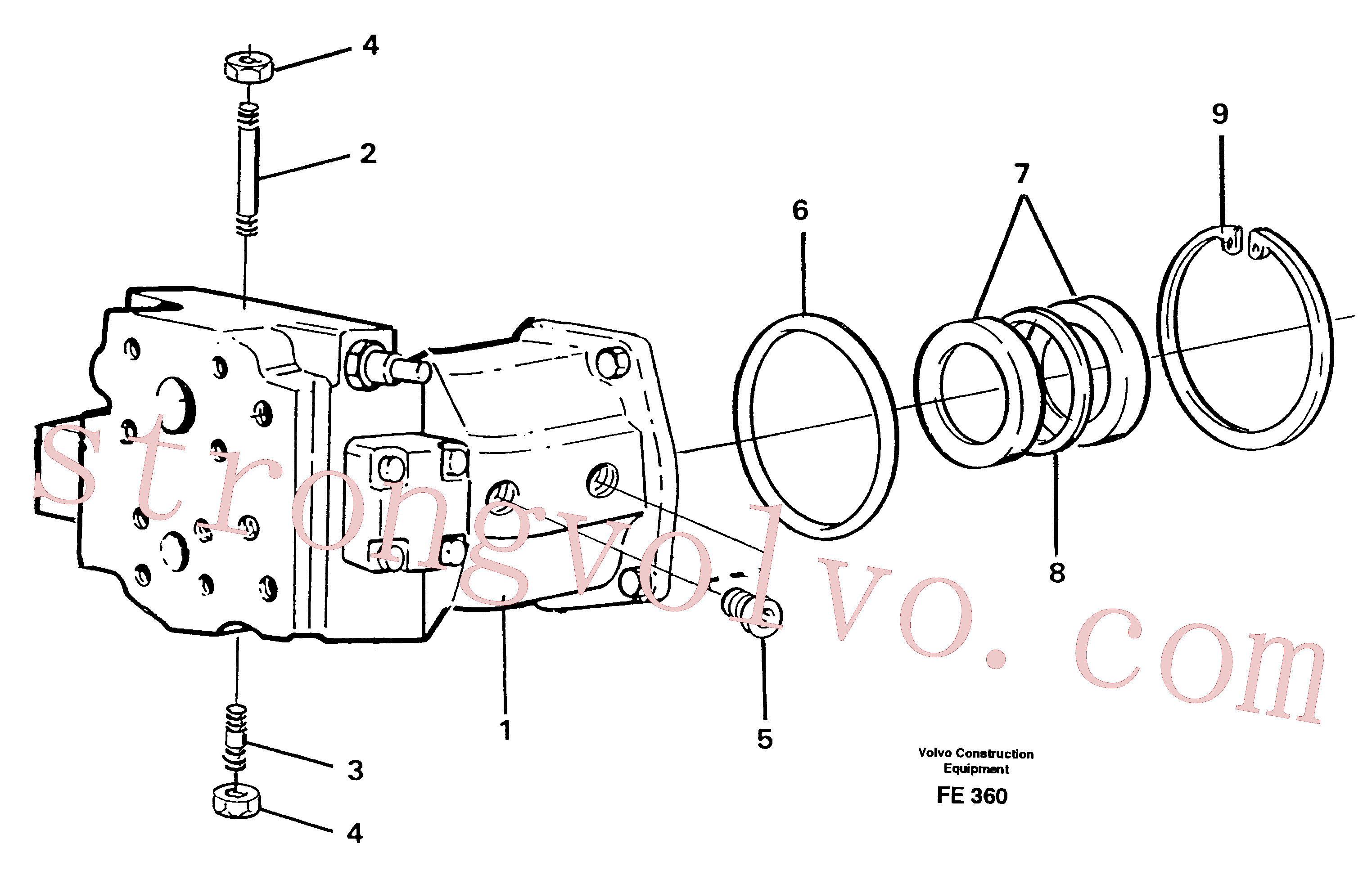 VOE14211607 Volvo Bomba hidráulica(FE360 Montagem)