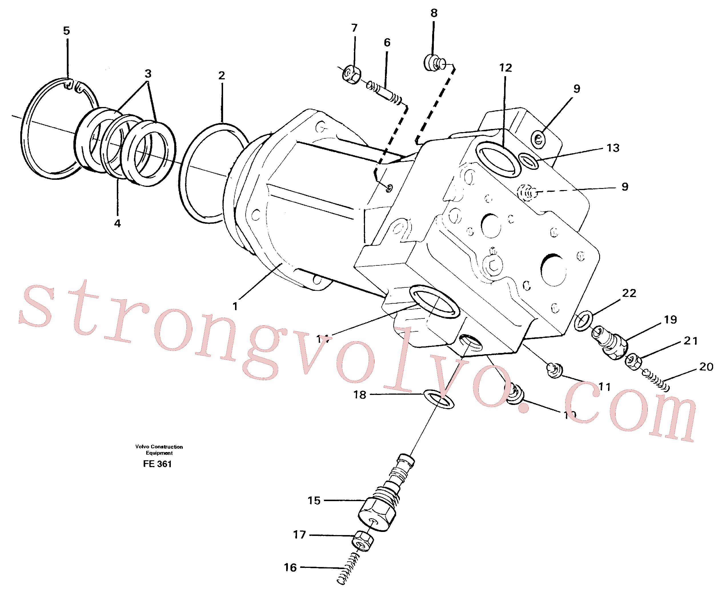 Volvo Acessórios para escavadeira VOE14211928 Parafuso de ajuste Acessórios