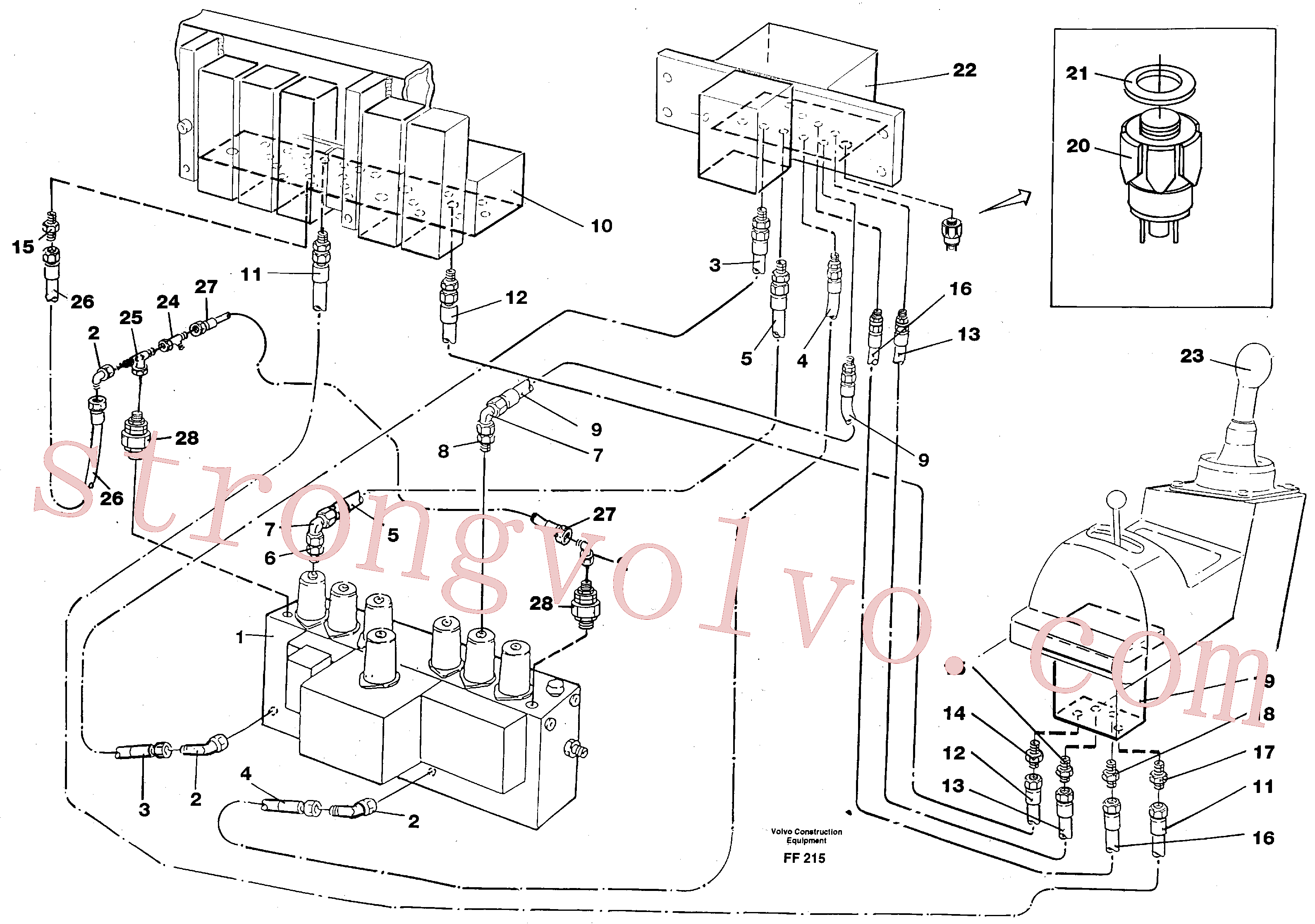 Volvo Montagem VOE14341491 Monitor de pressão Acessórios
