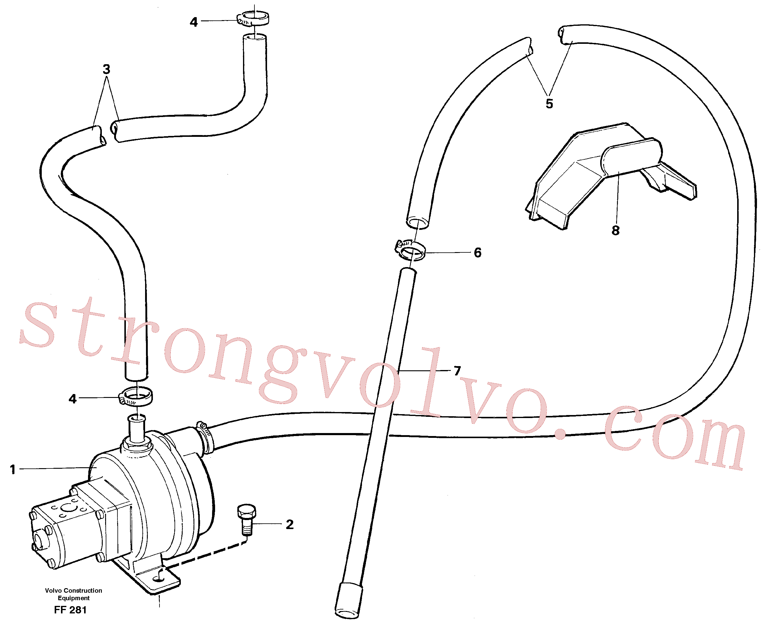 VOE955337 Parafuso sextavado Inscreva-se para Volvo Acessórios para escavadeira