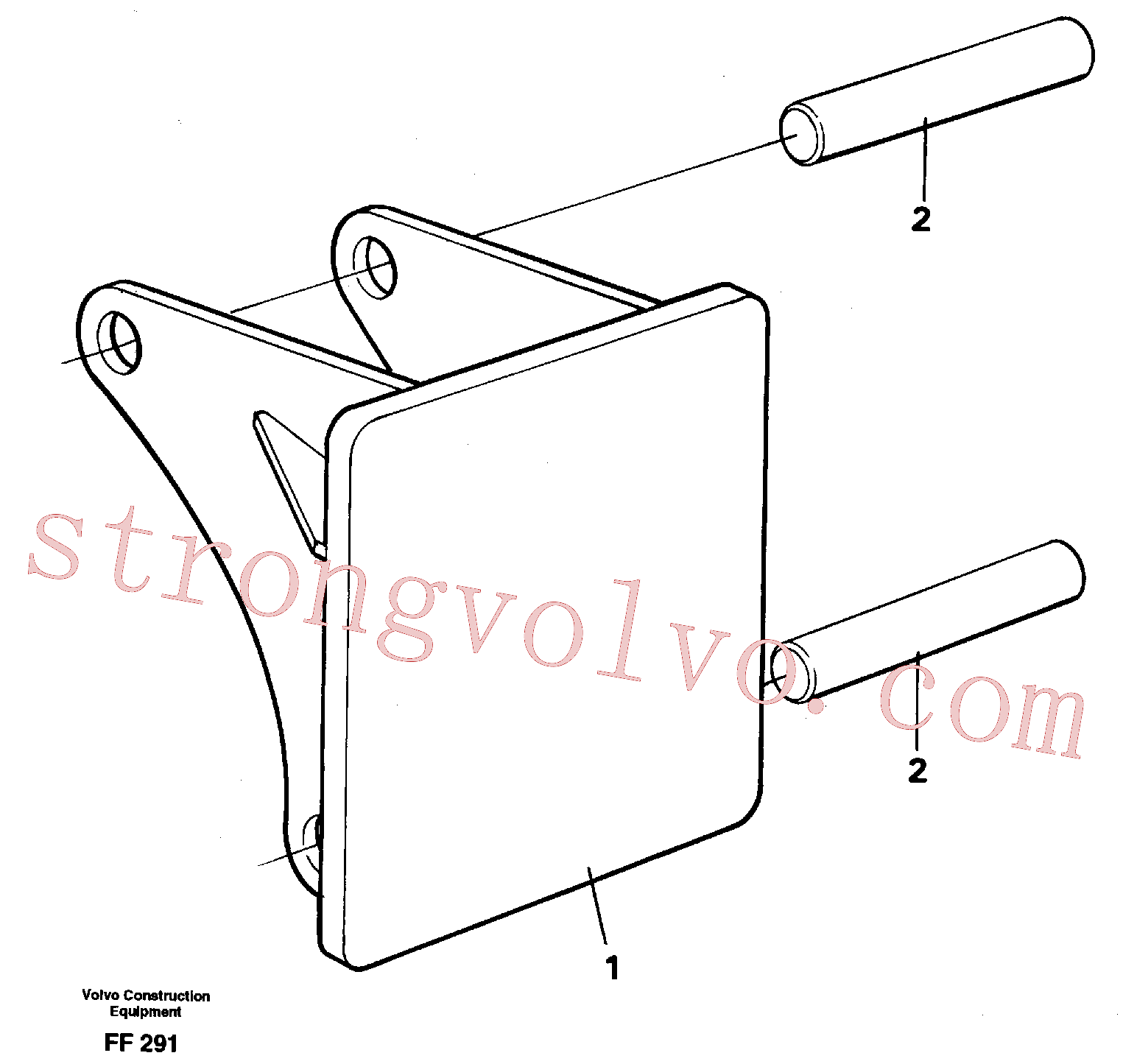 VOE14286416 Hydr Hmr Plate Inscreva-se para Volvo Acessórios para escavadeira