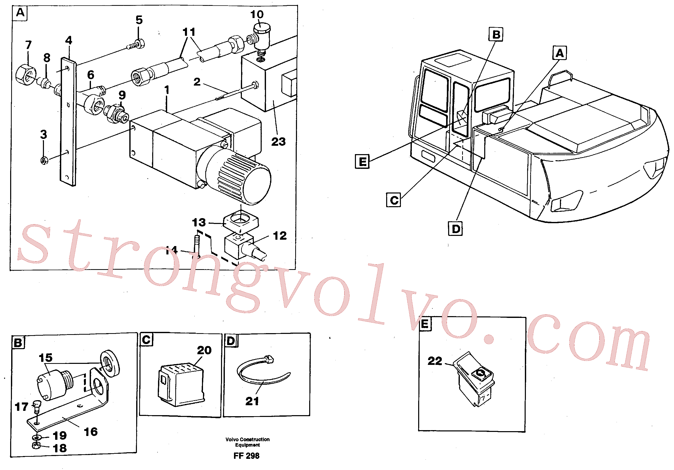 VOE14265581 Mangueira hidráulica Volvo escavadeira