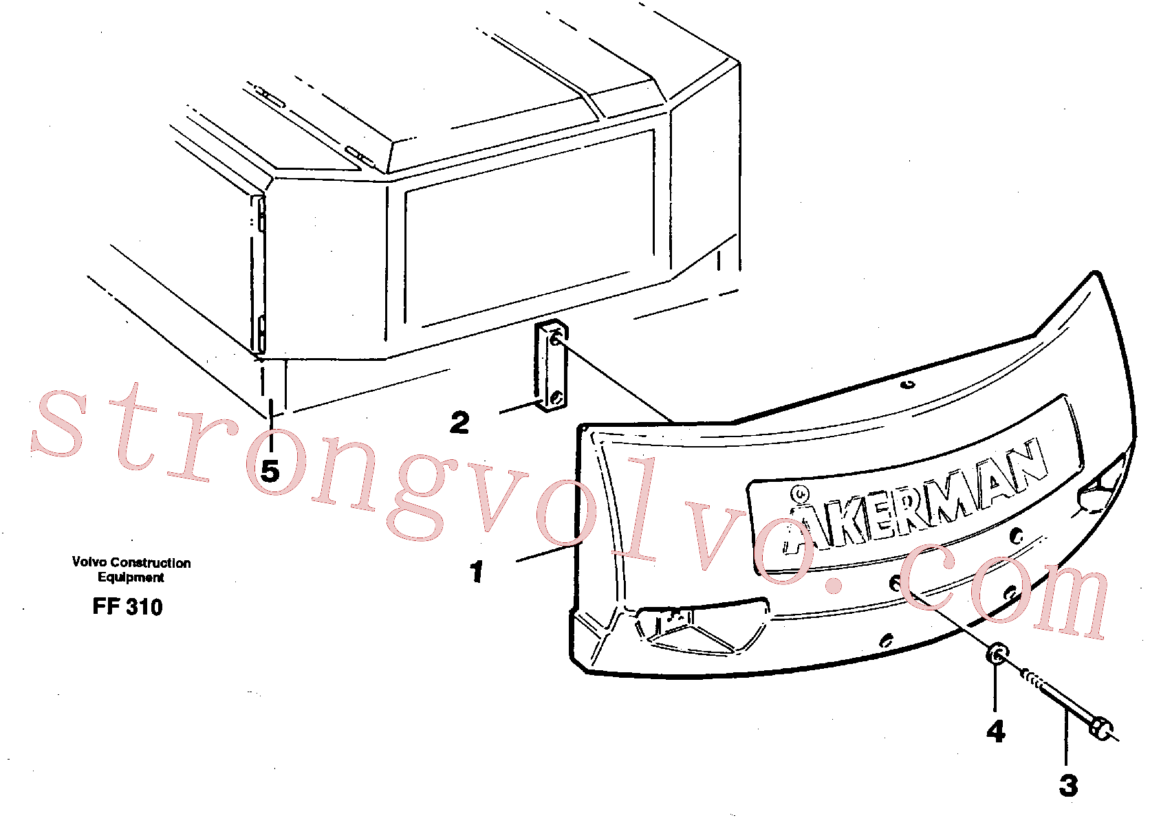 VOE14015140 Volvo Contrapesos(FF310 Montagem)