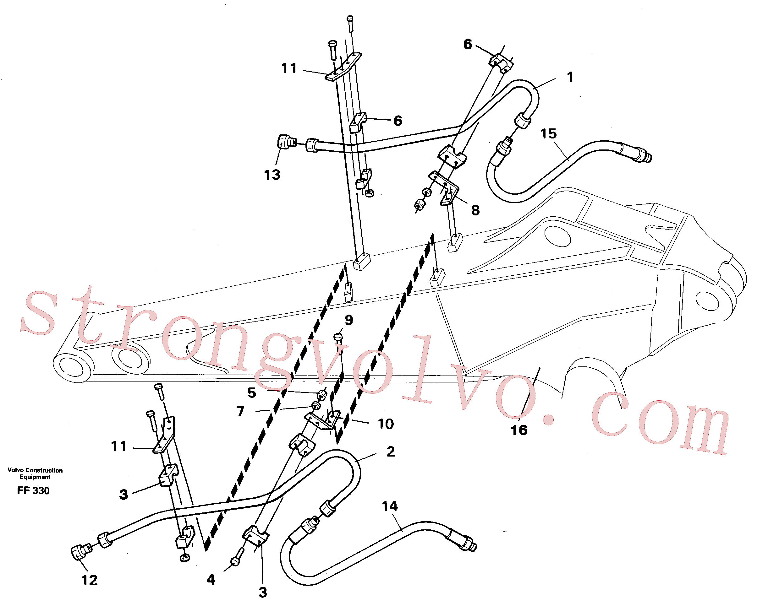 Atacado VOE14251596 Tube Assembly Volvo escavadeira