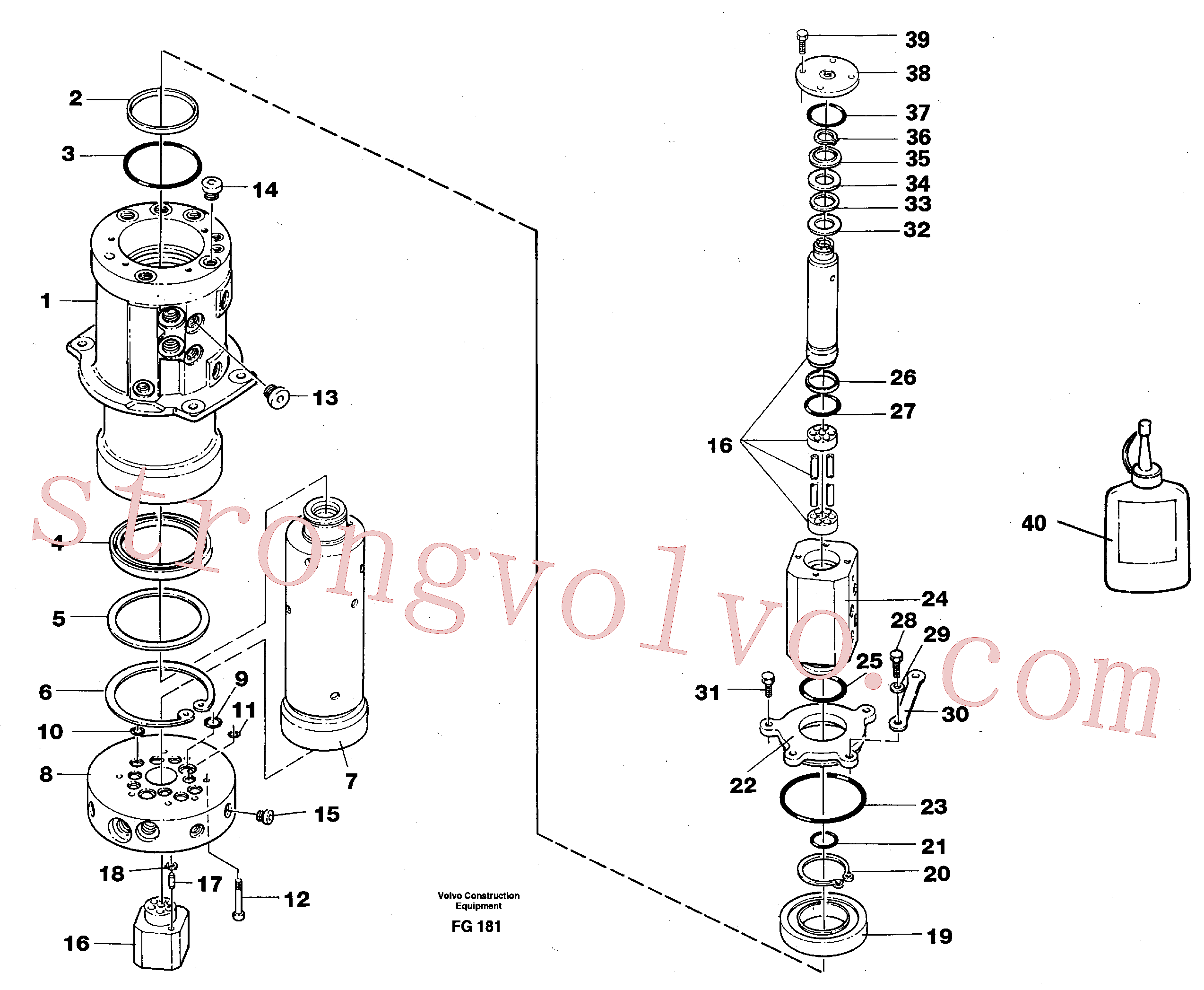 VOE925067 Volvo Rótula(FG181 Montagem)
