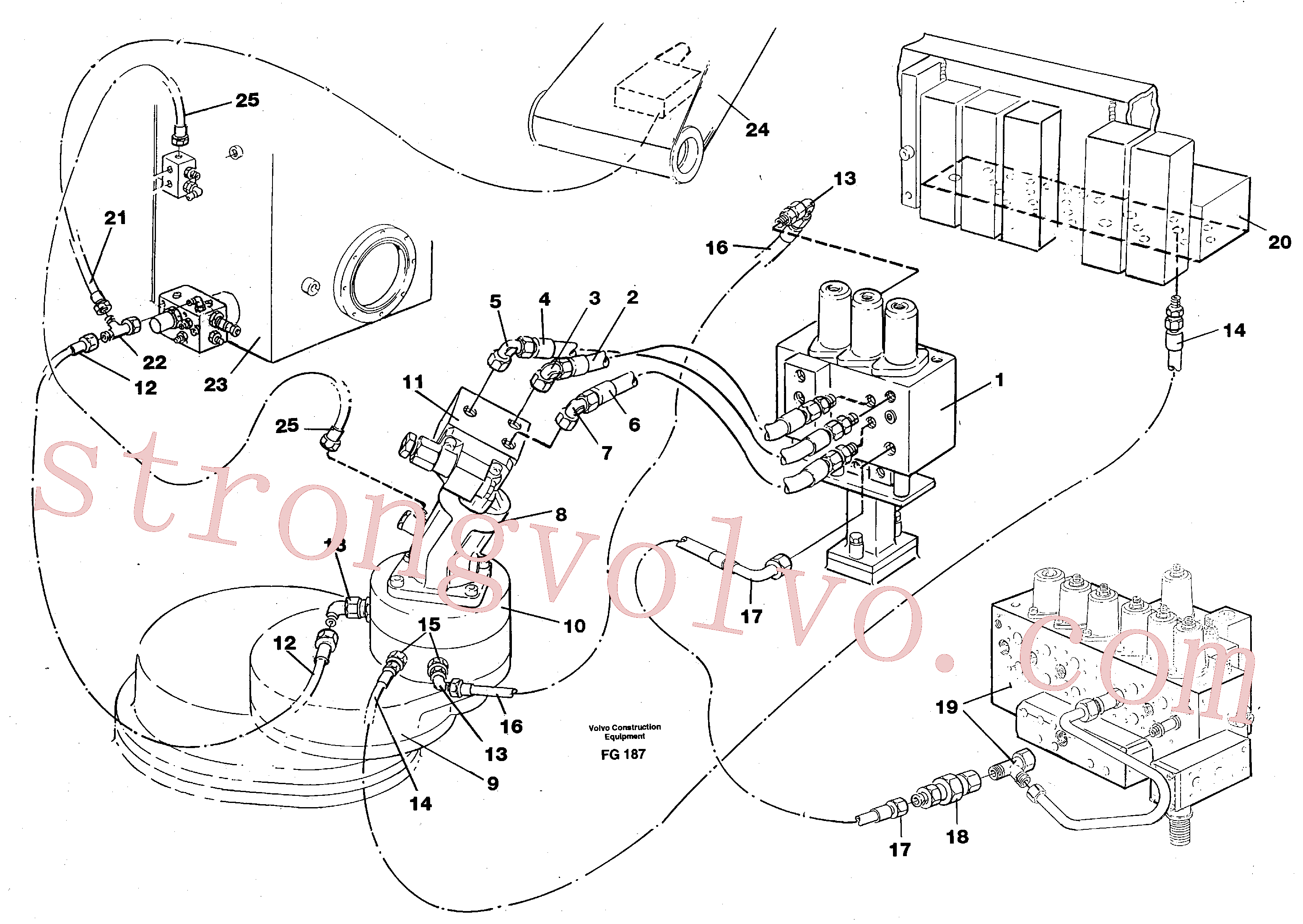 Volvo VOE14211075 Válvula de retenção Volvo Acessórios para escavadeira