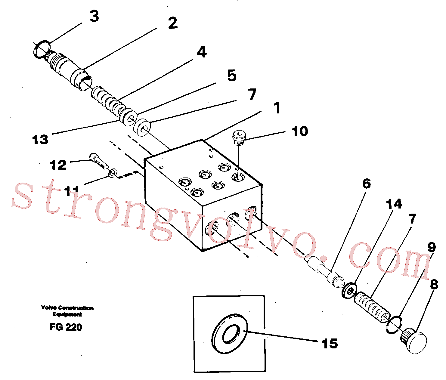 China Made VOE14040433 Arruela Volvo Acessórios para escavadeira
