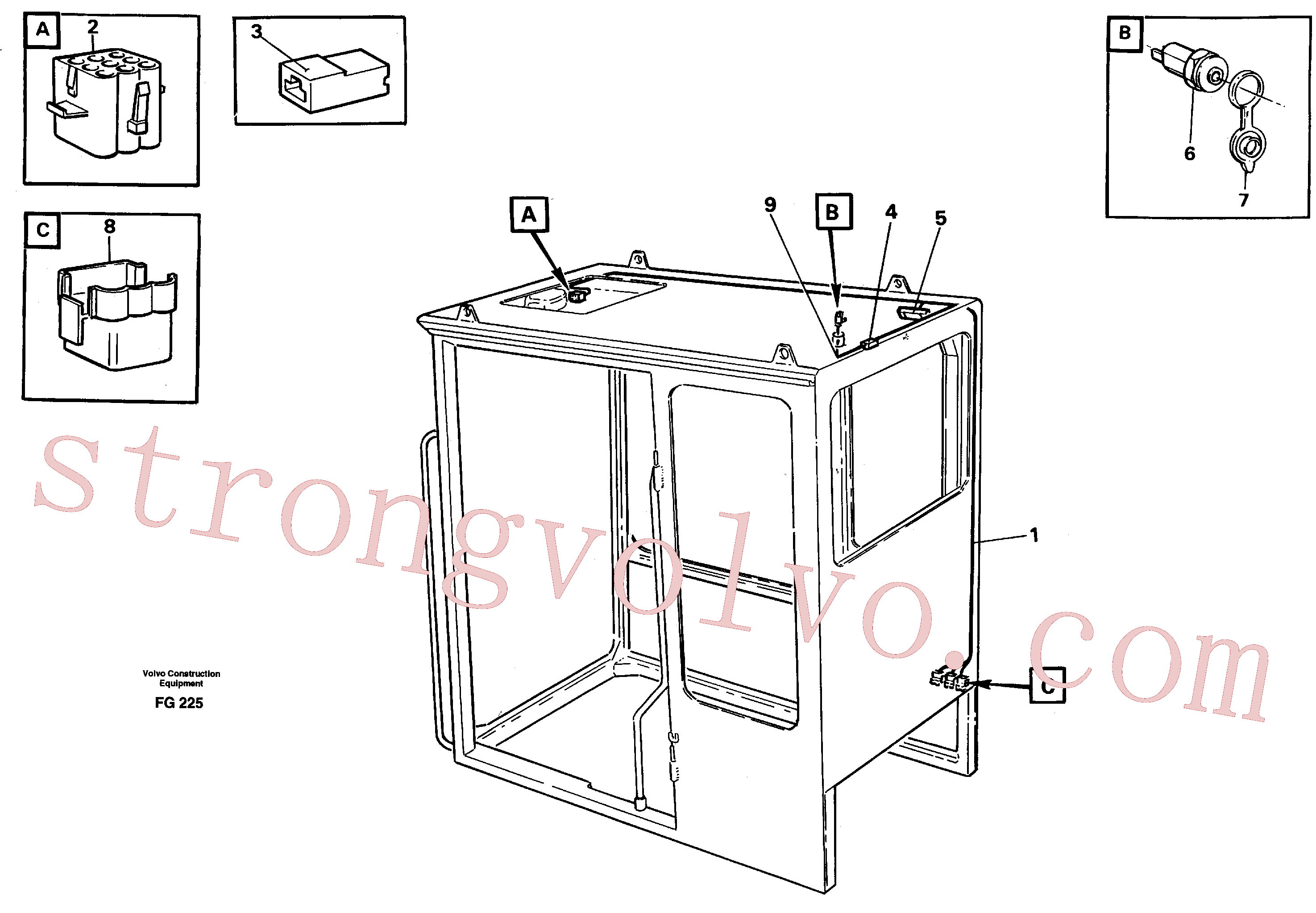 VOE14213865 Volvo Cablagem, cabina(FG225 Montagem)