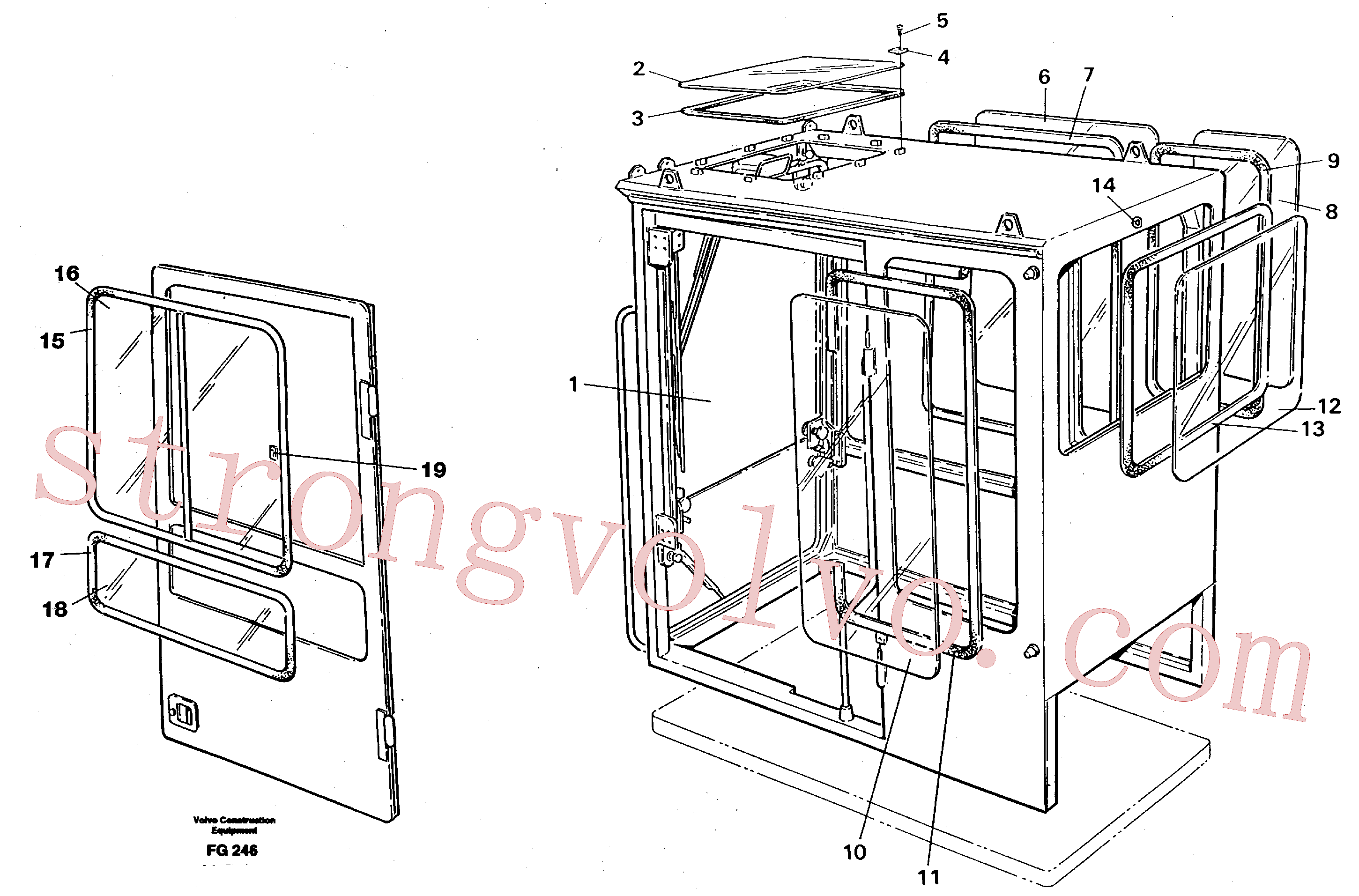 VOE14102805 Volvo Janelas(FG246 Montagem)