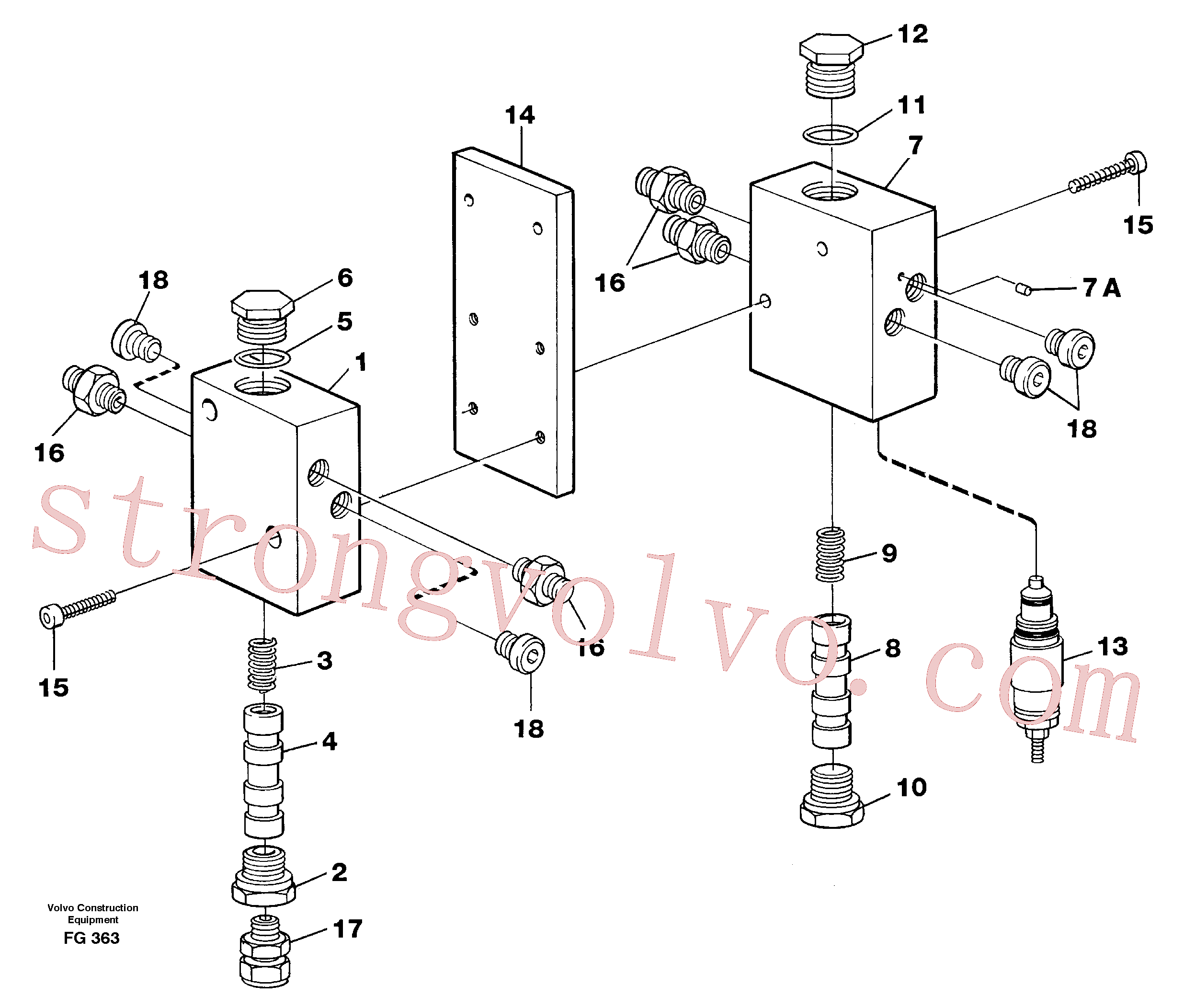 Volvo Montagem VOE14257133 Corpo da válvula Acessórios